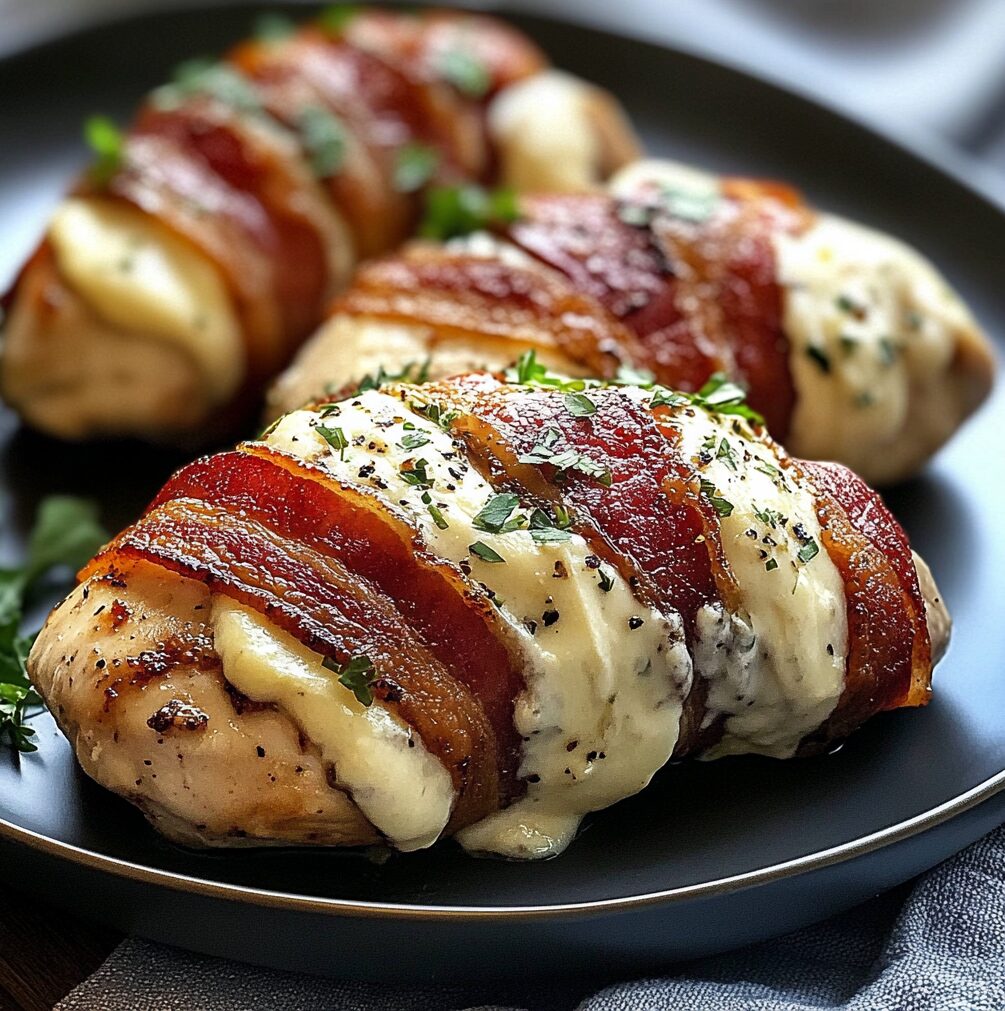 Bacon Wrapped Cream Cheese Stuffed Chicken Breast 2 Bacon Wrapped Cream Cheese Stuffed Chicken Breast