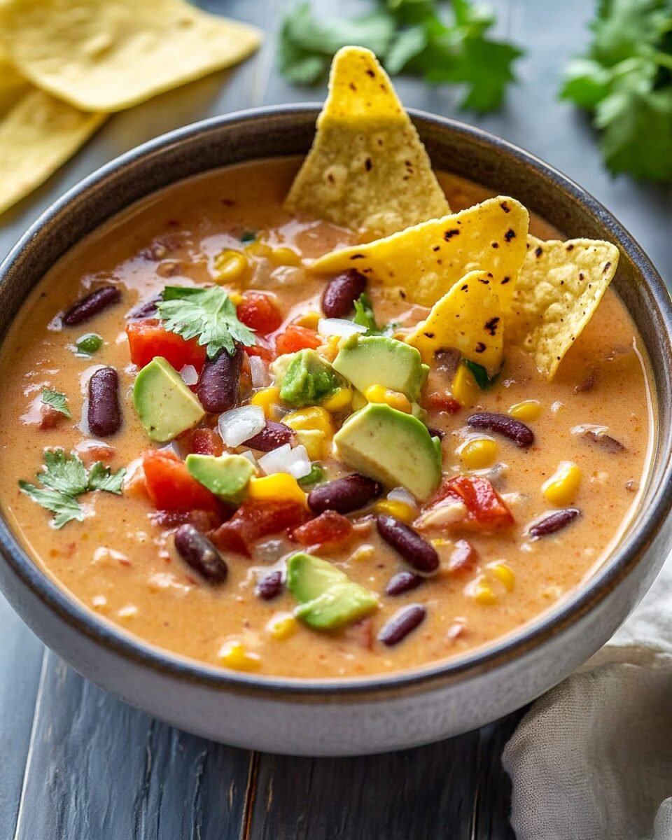 Creamy Vegetarian Tortilla Soup