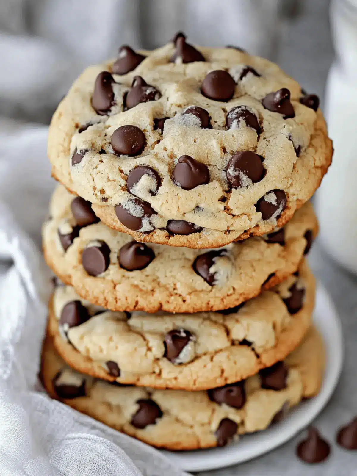 Thick Chocolate Chip Cookies That Melt in Your Mouth 2 Thick Chocolate Chip Cookies