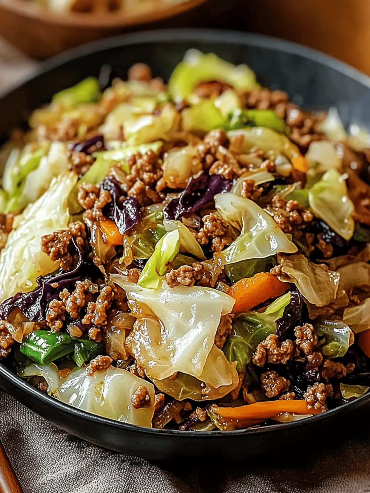 Savory Chinese Ground Beef and Cabbage Stir-Fry in 25 Minutes