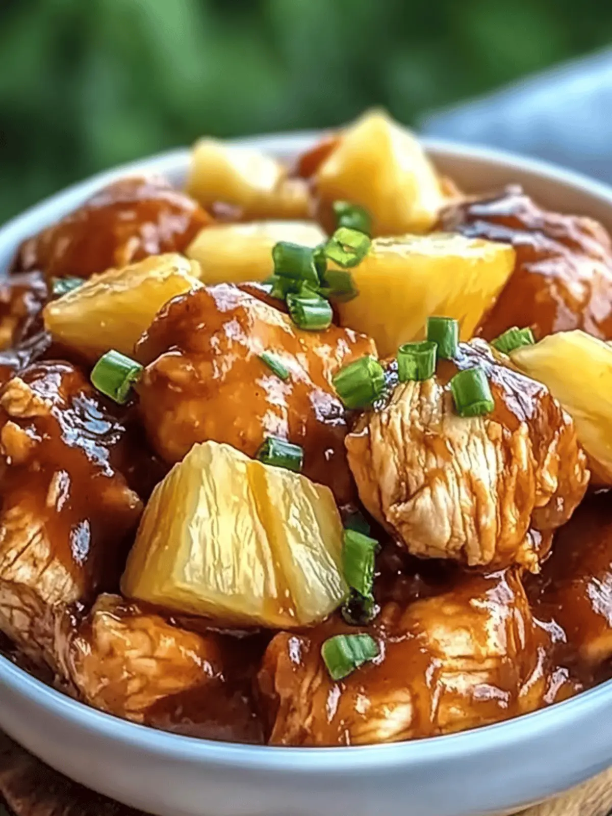 Easy Crockpot Pineapple BBQ Chicken