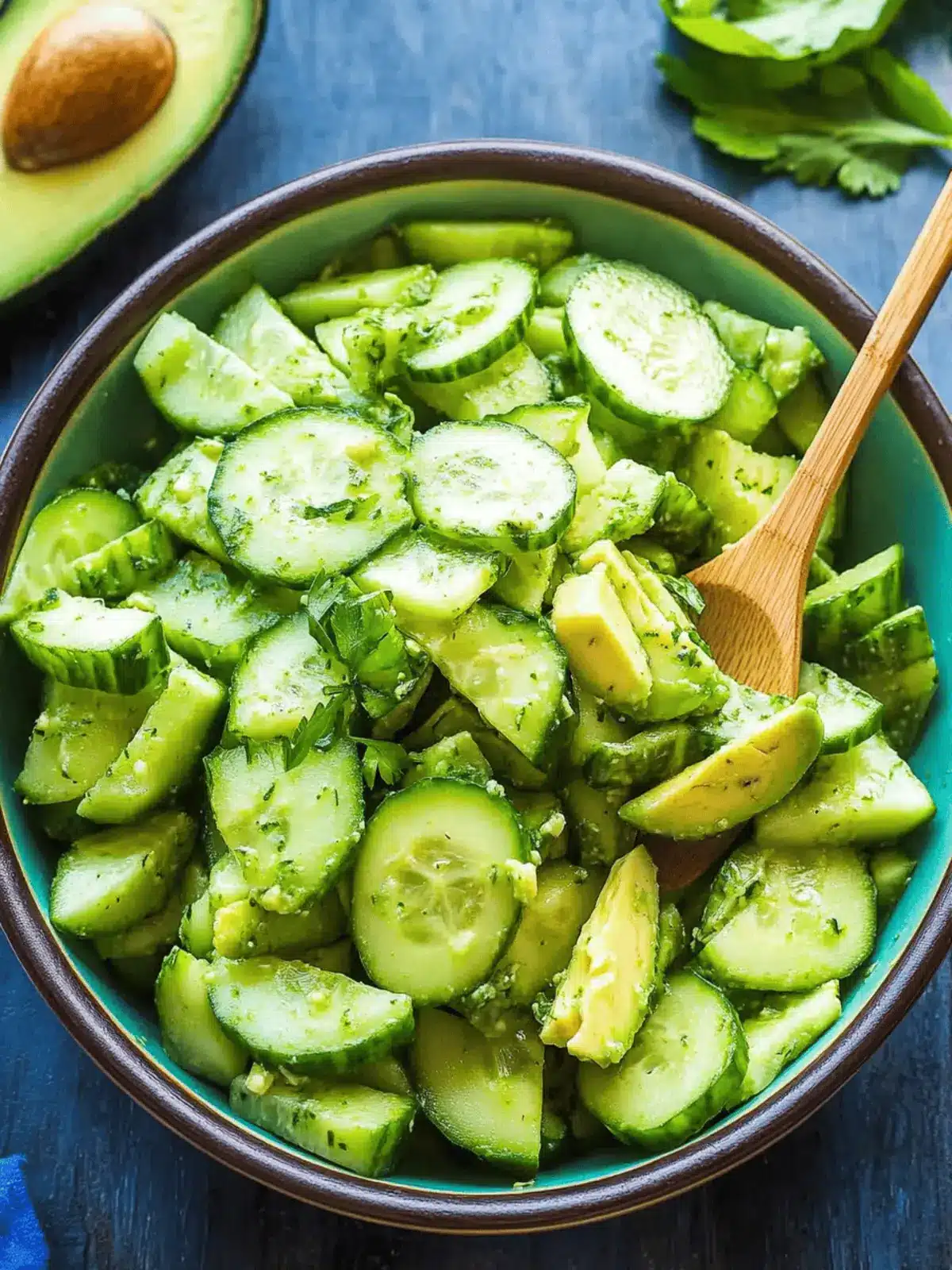 Delicious Cucumber and Avocado Salad with Zesty Lime Twist 5 Cucumber and Avocado Salad