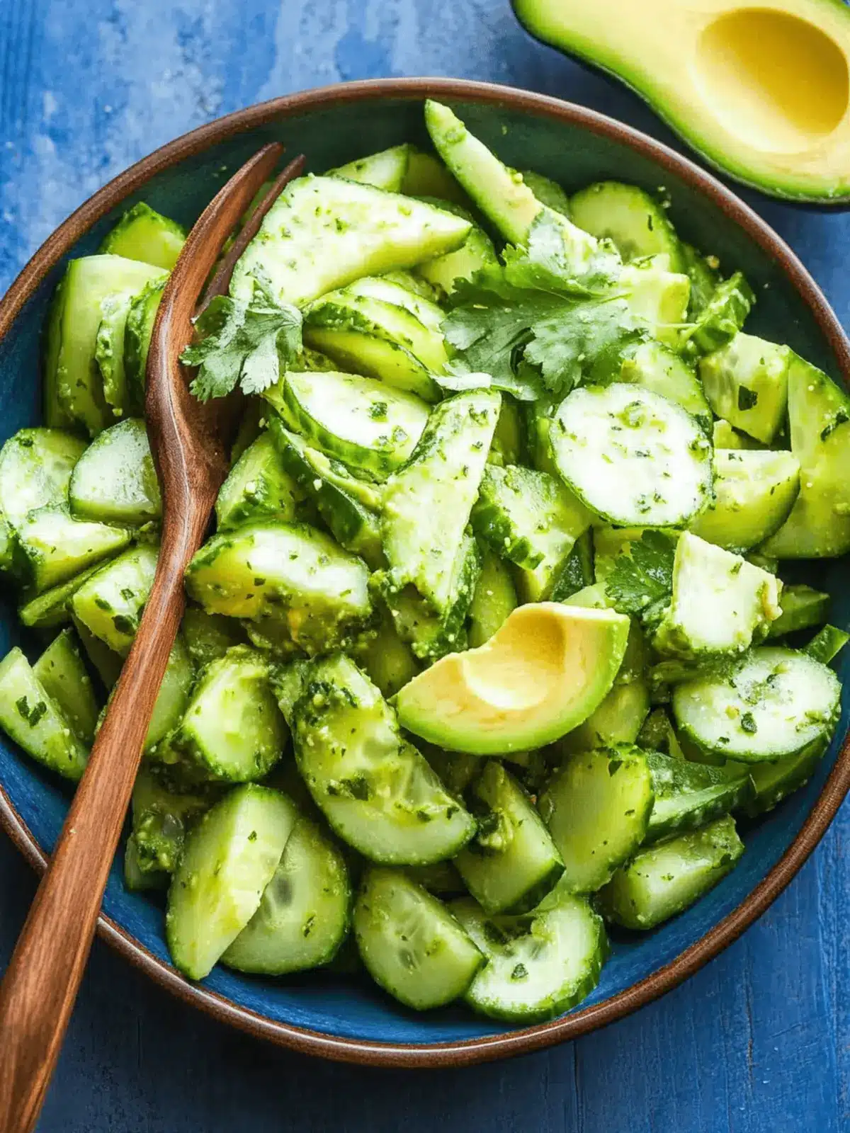 Delicious Cucumber and Avocado Salad with Zesty Lime Twist 2 Cucumber and Avocado Salad