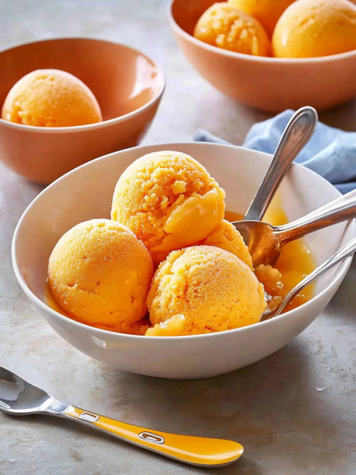 1-Ingredient Tangerine Sorbet
