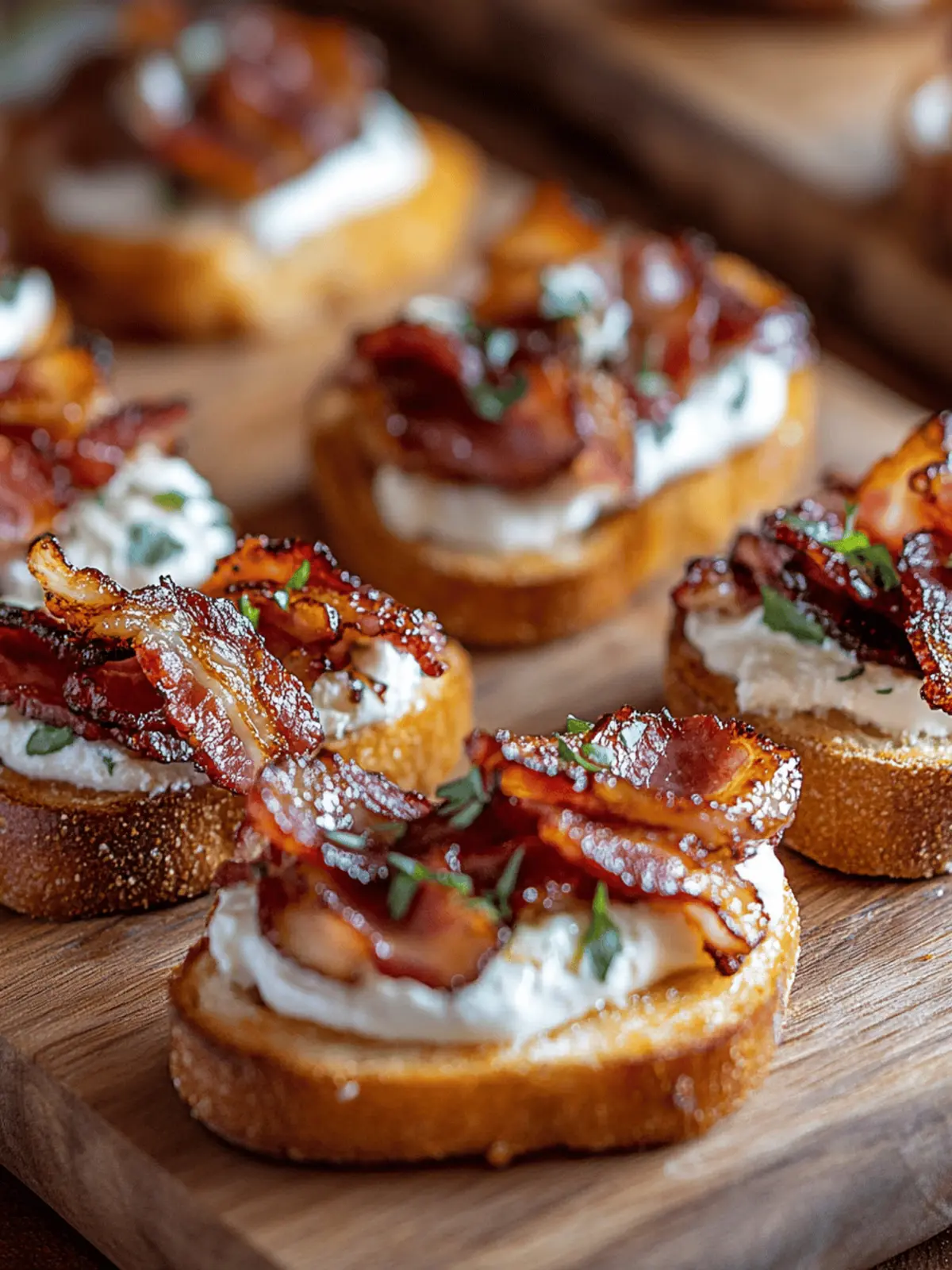 Million Dollar Bacon Crostini