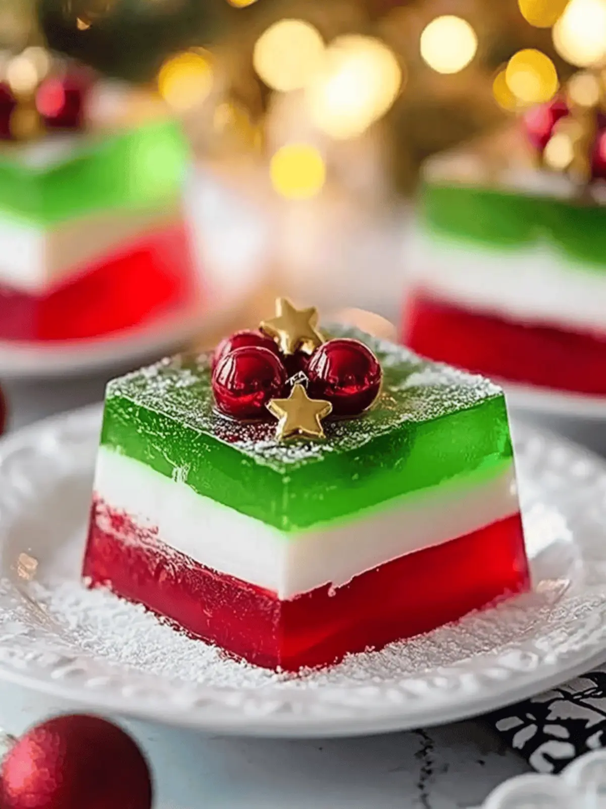 Easy Layered Christmas Jello