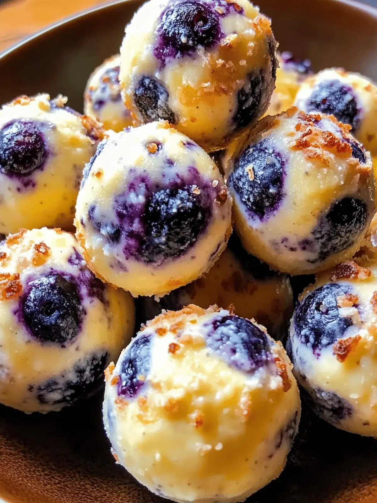 Lemon Blueberry Cottage Cheese Protein Bites