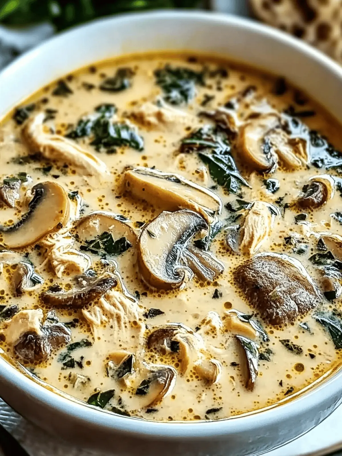 Clean Chicken Mushroom Soup