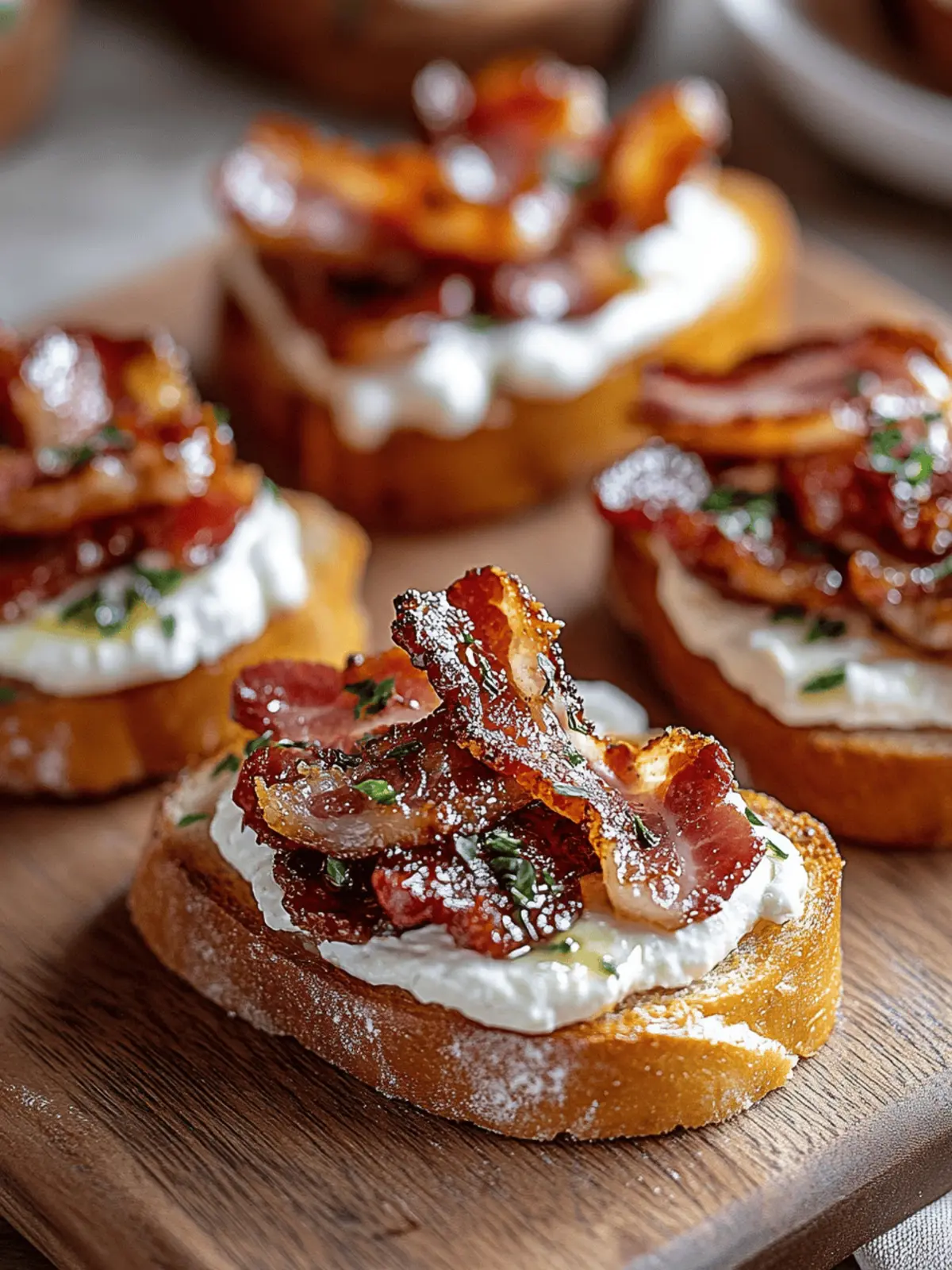 Million Dollar Bacon Crostini