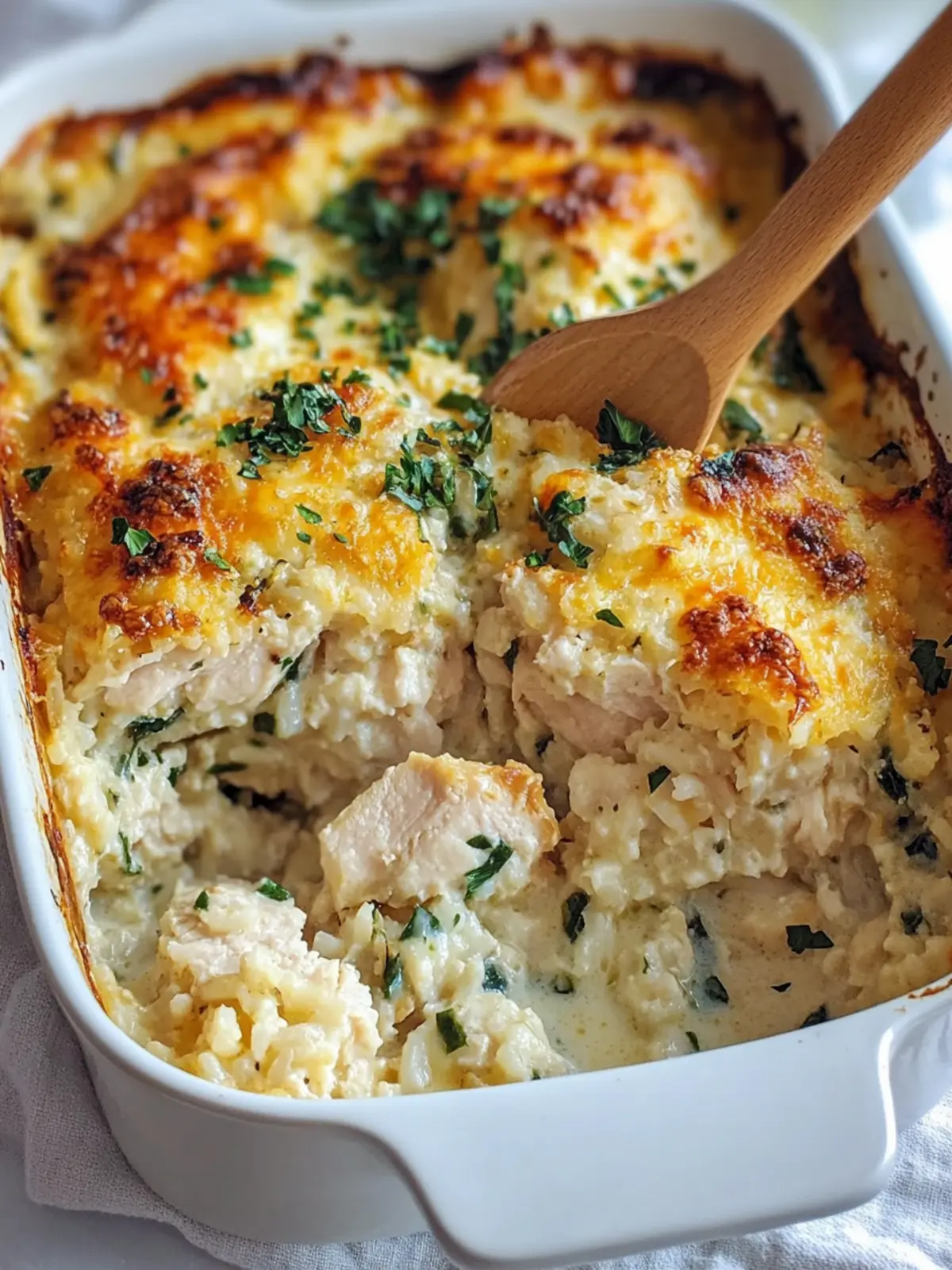 40-Minute Cottage Cheese Chicken and Rice Bake