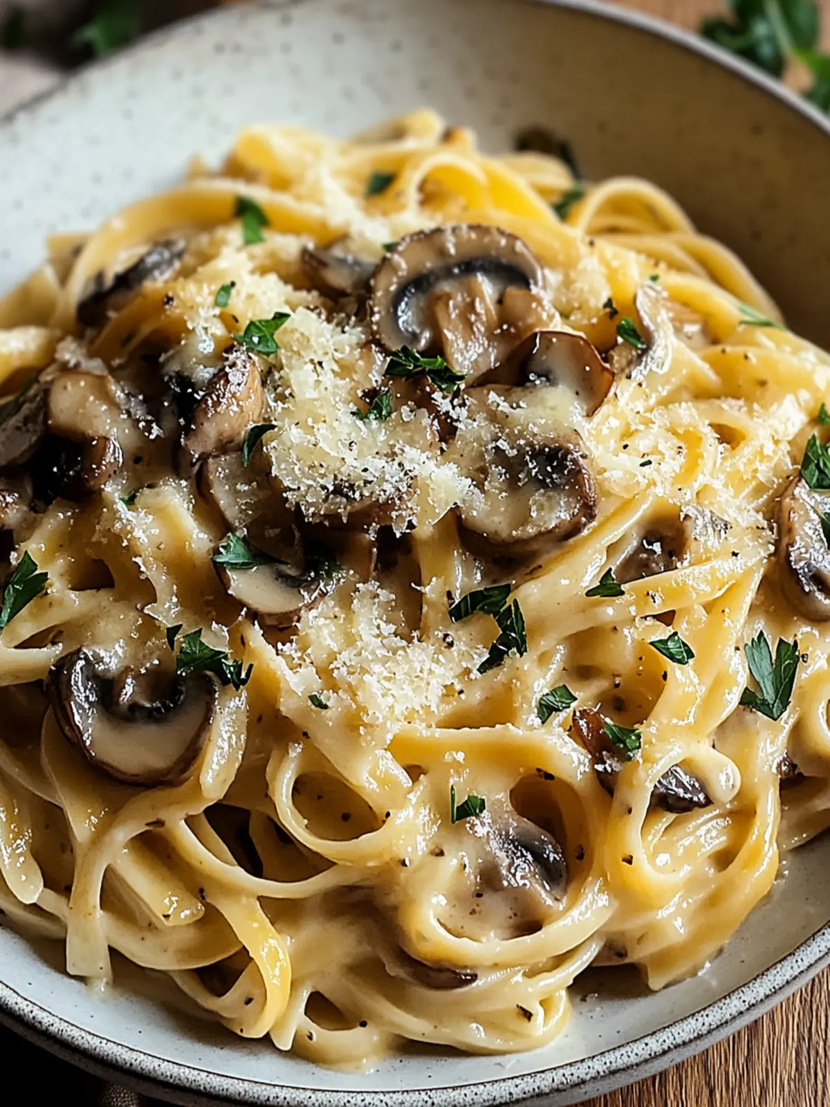 Caramelized Leek and Mushroom Pasta with Gruyere