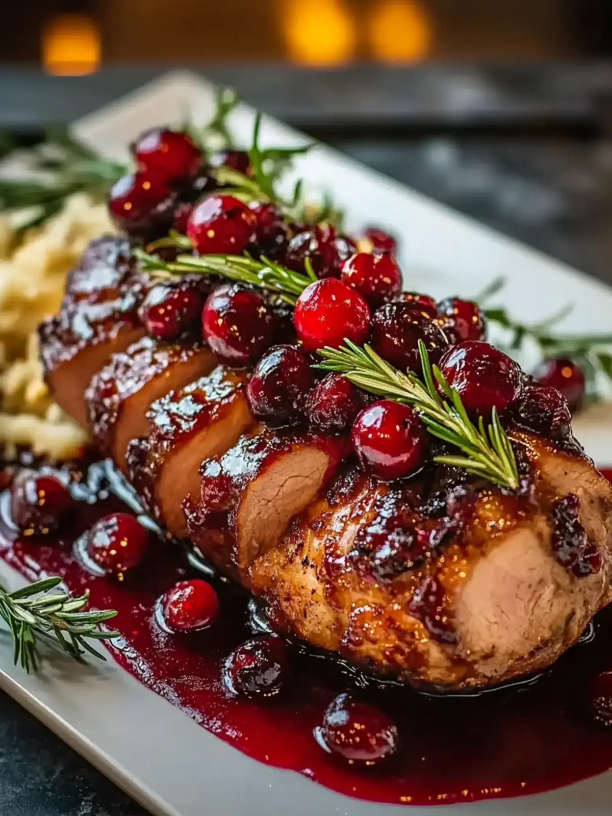 Cranberry Glazed Pork Tenderloin