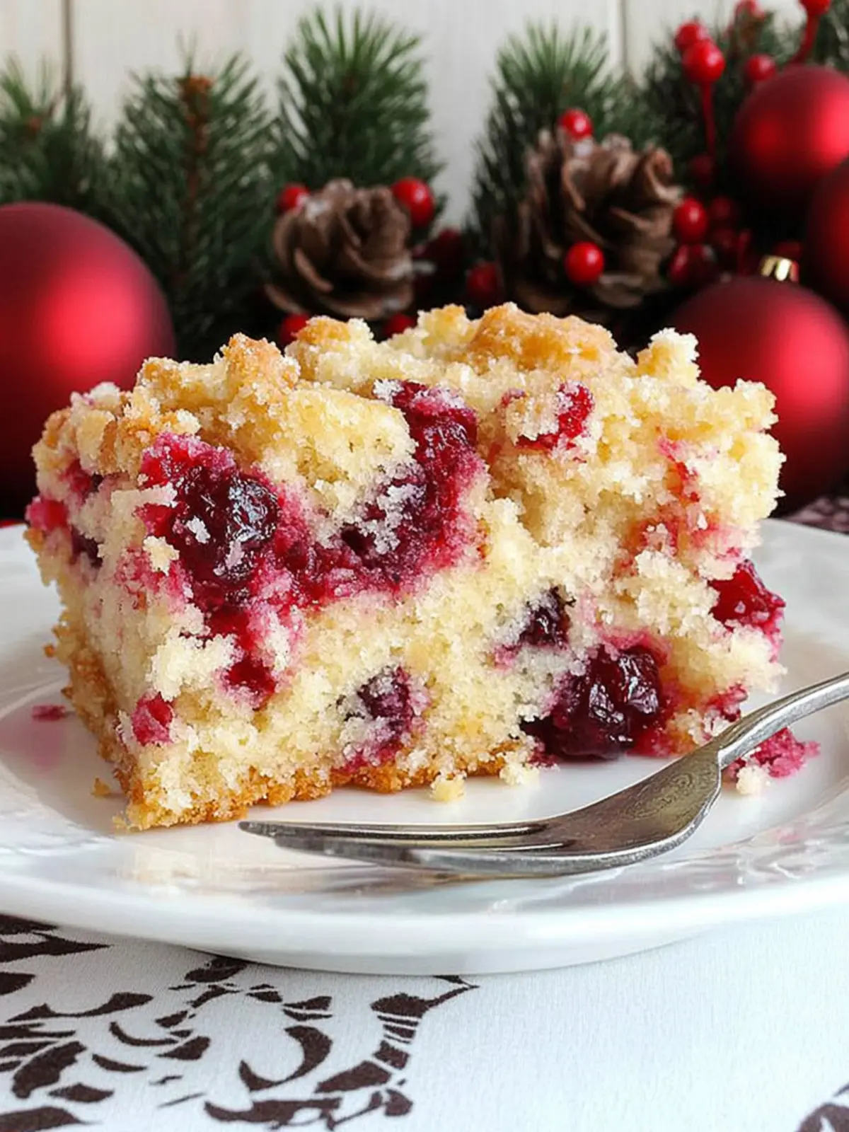 Delicious Christmas Cranberry Buckle with Sugar Cookie Streusel 2 Christmas Cranberry Buckle with Sugar Cookie Streusel