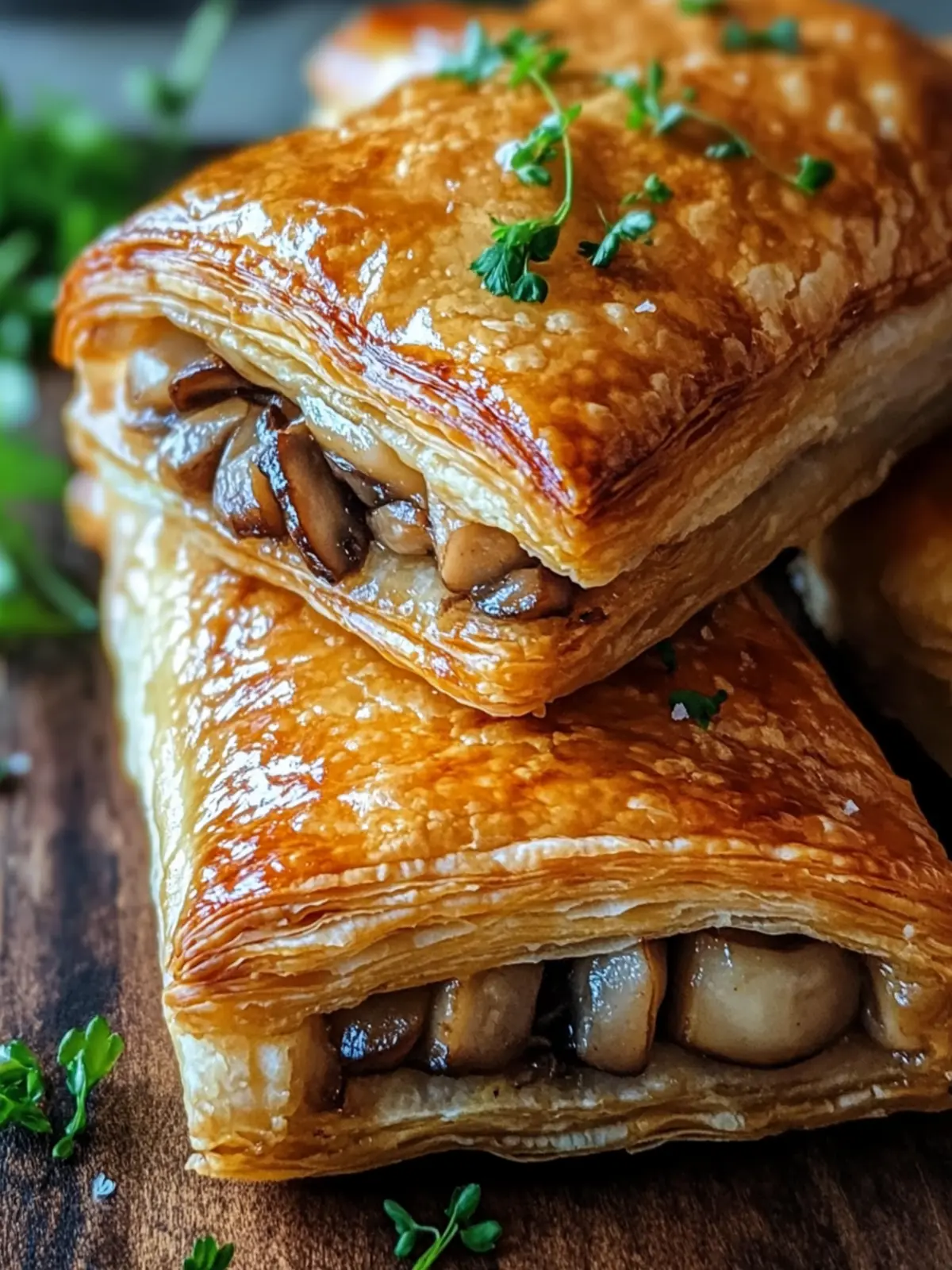 Savory Chicken and Mushroom Puff Pastry