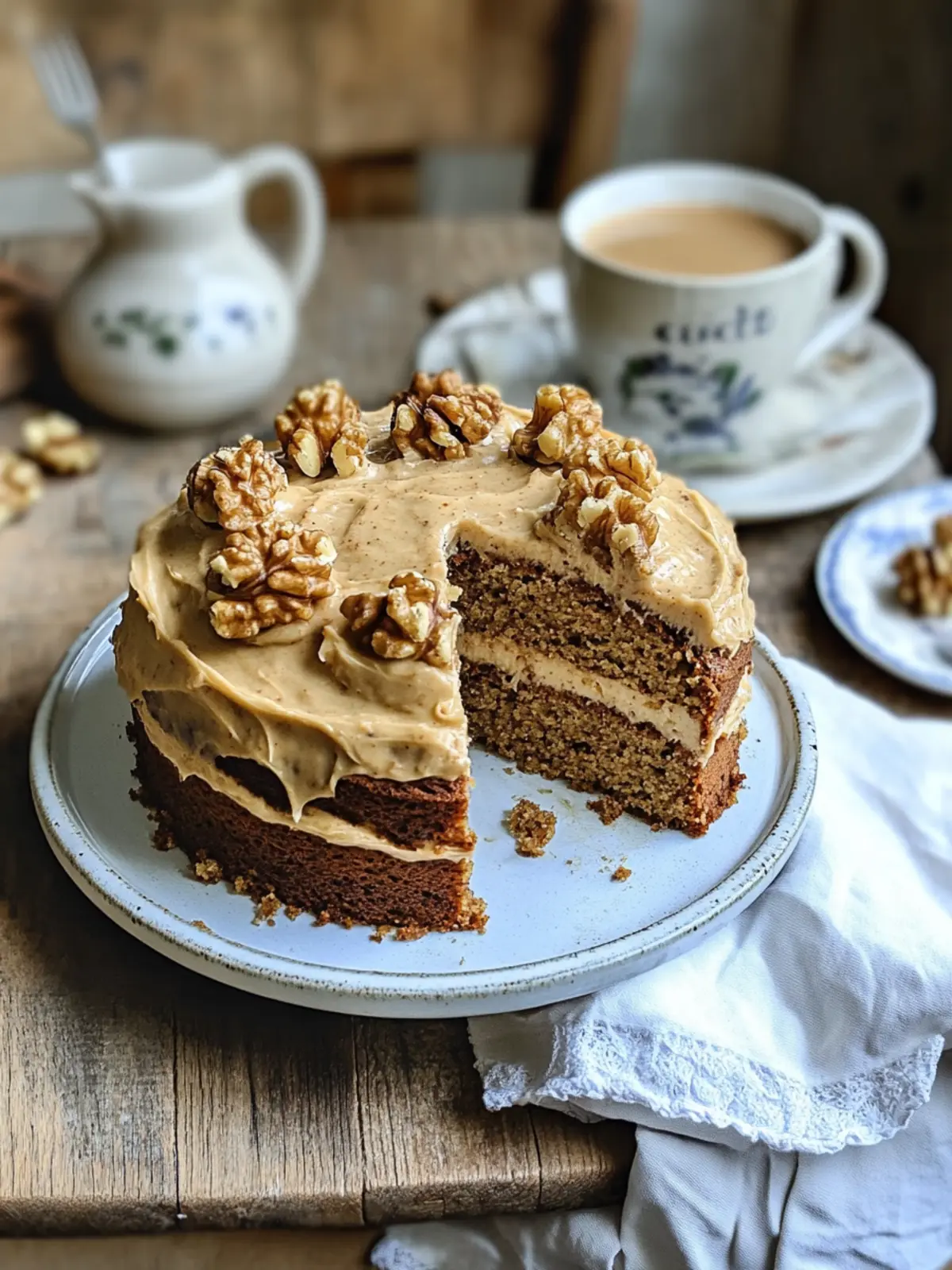 Coffee and Walnut Cake
