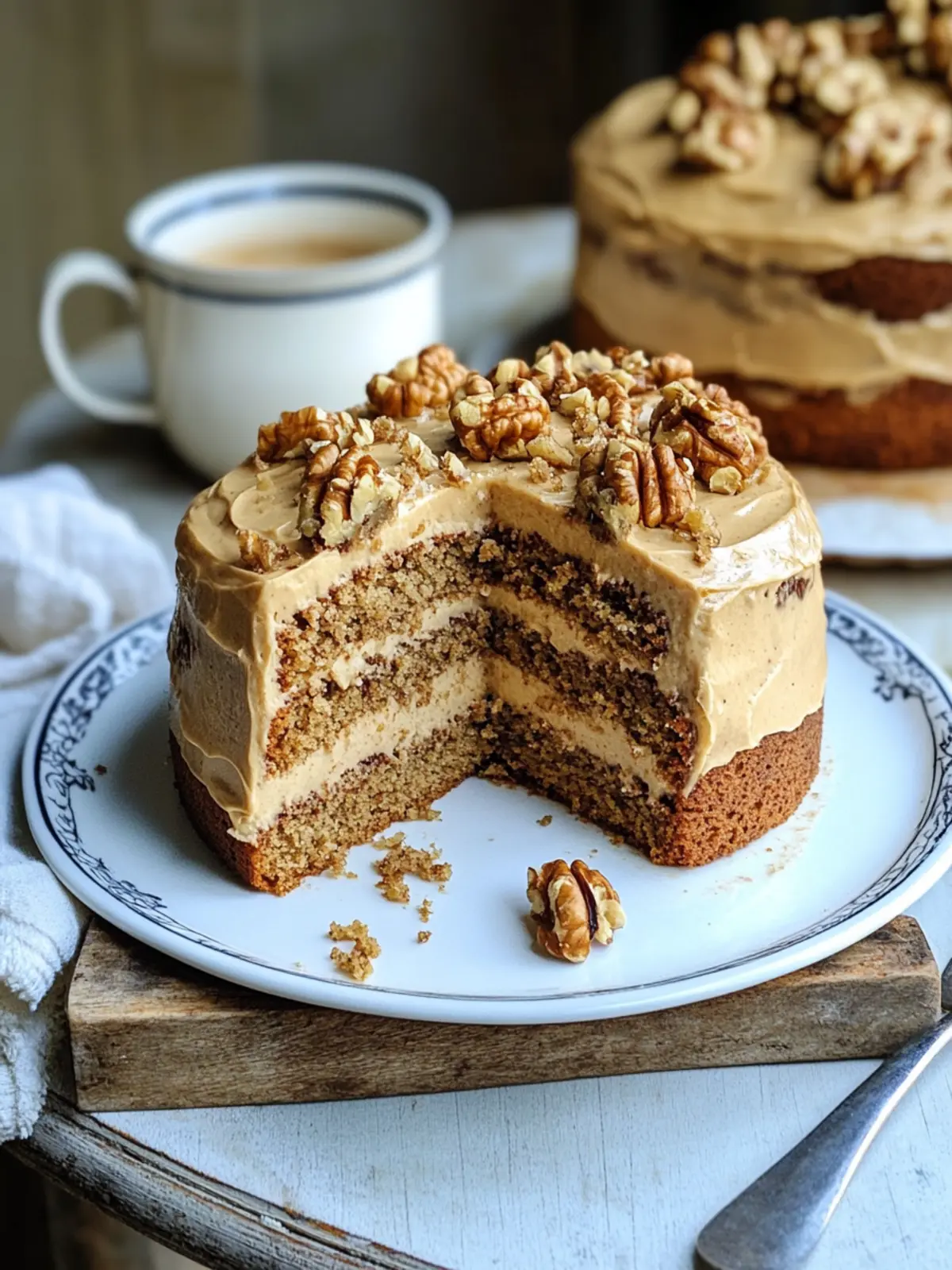 Coffee and Walnut Cake