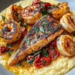 Red Snapper Shrimp Grits Cajun