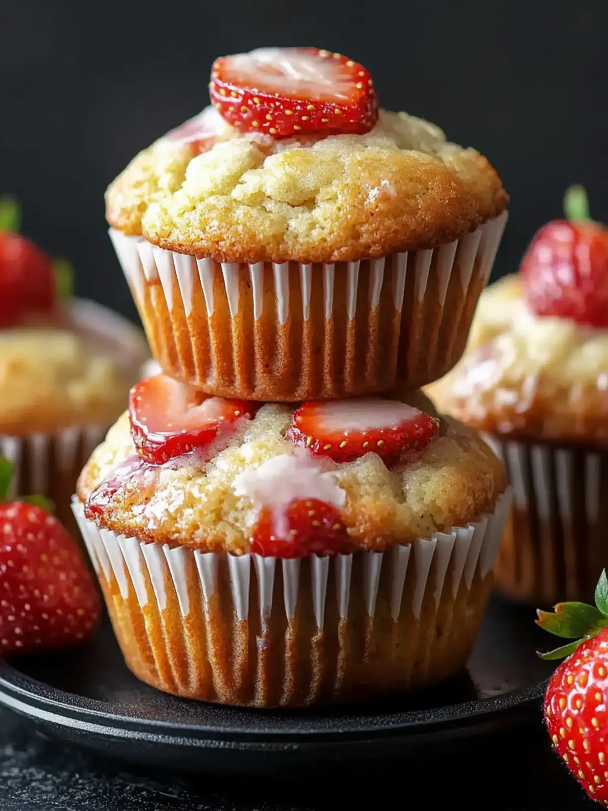 Strawberry Yogurt Muffins Recipe