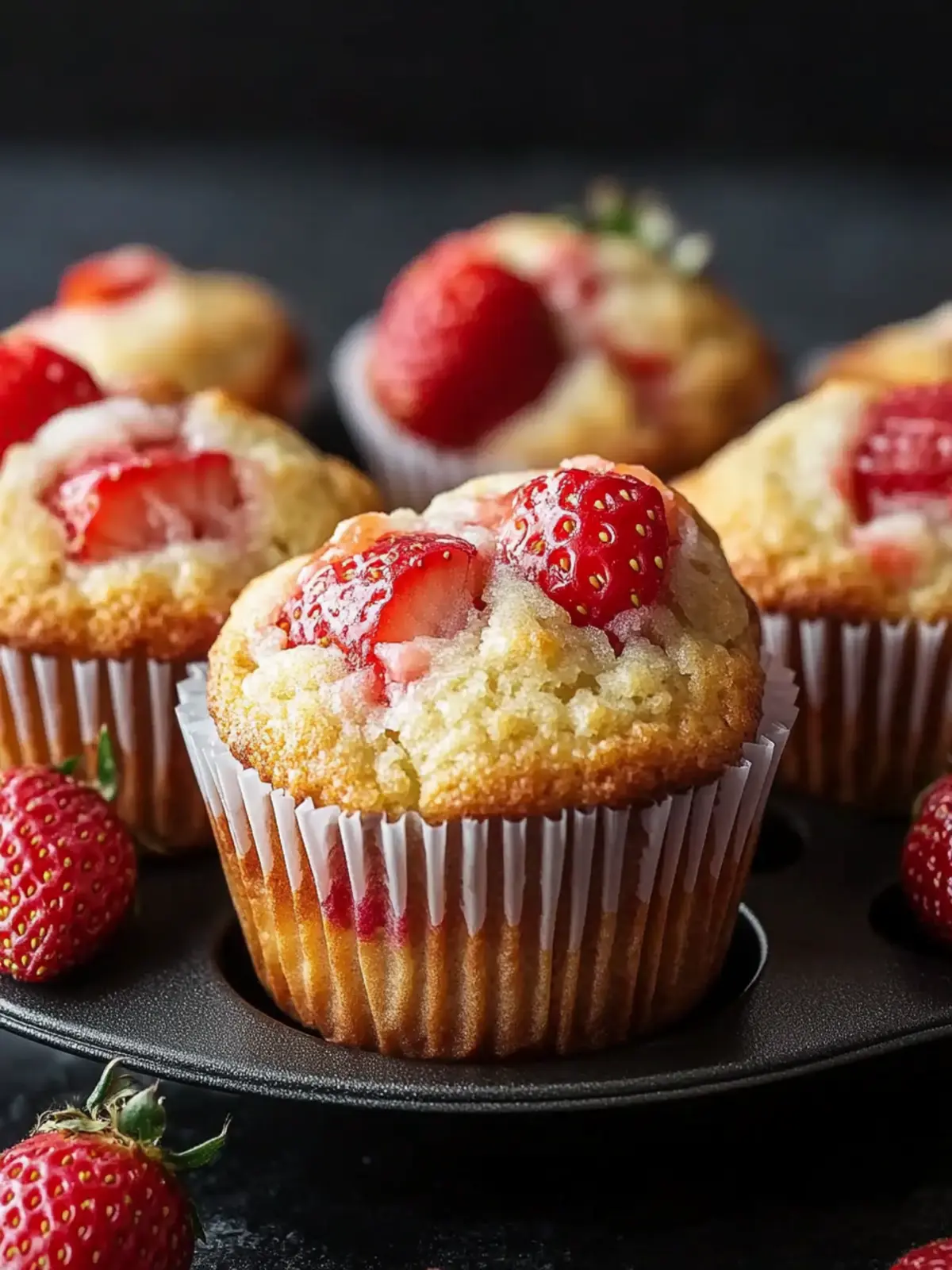 Strawberry Yogurt Muffins Recipe