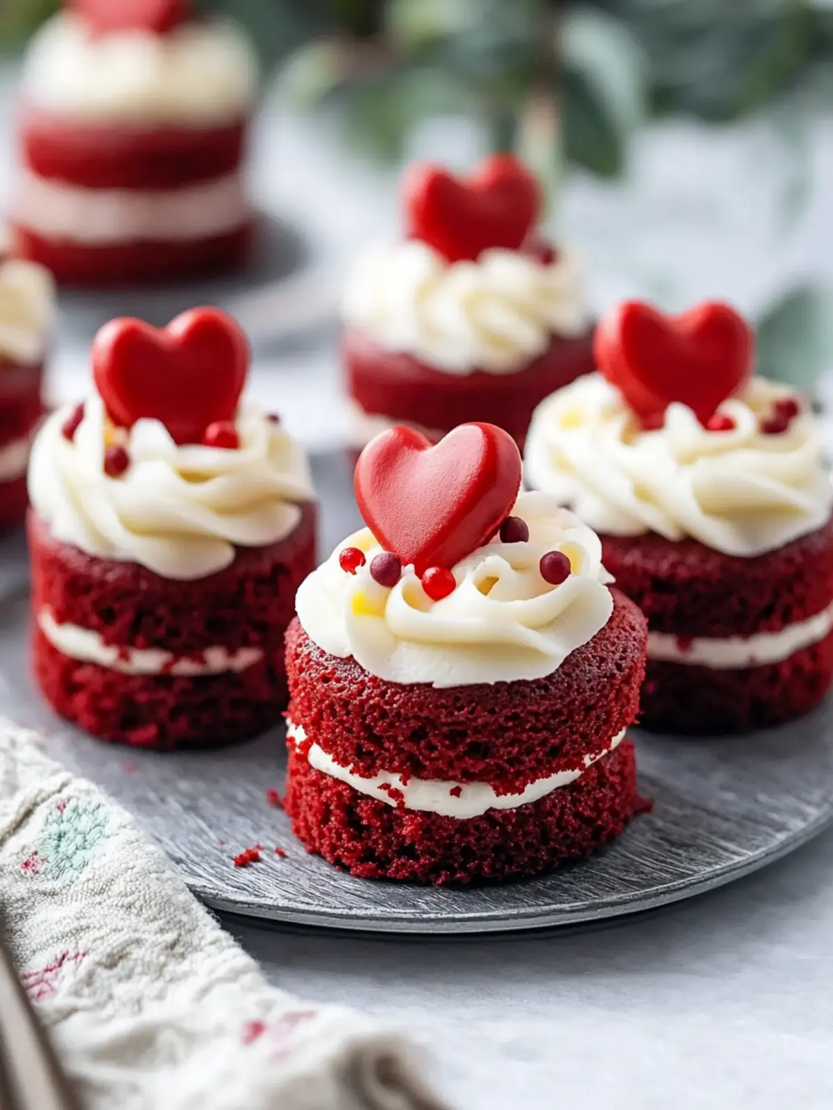 Mini Red Velvet Cakes for a Sweet Valentine Treat