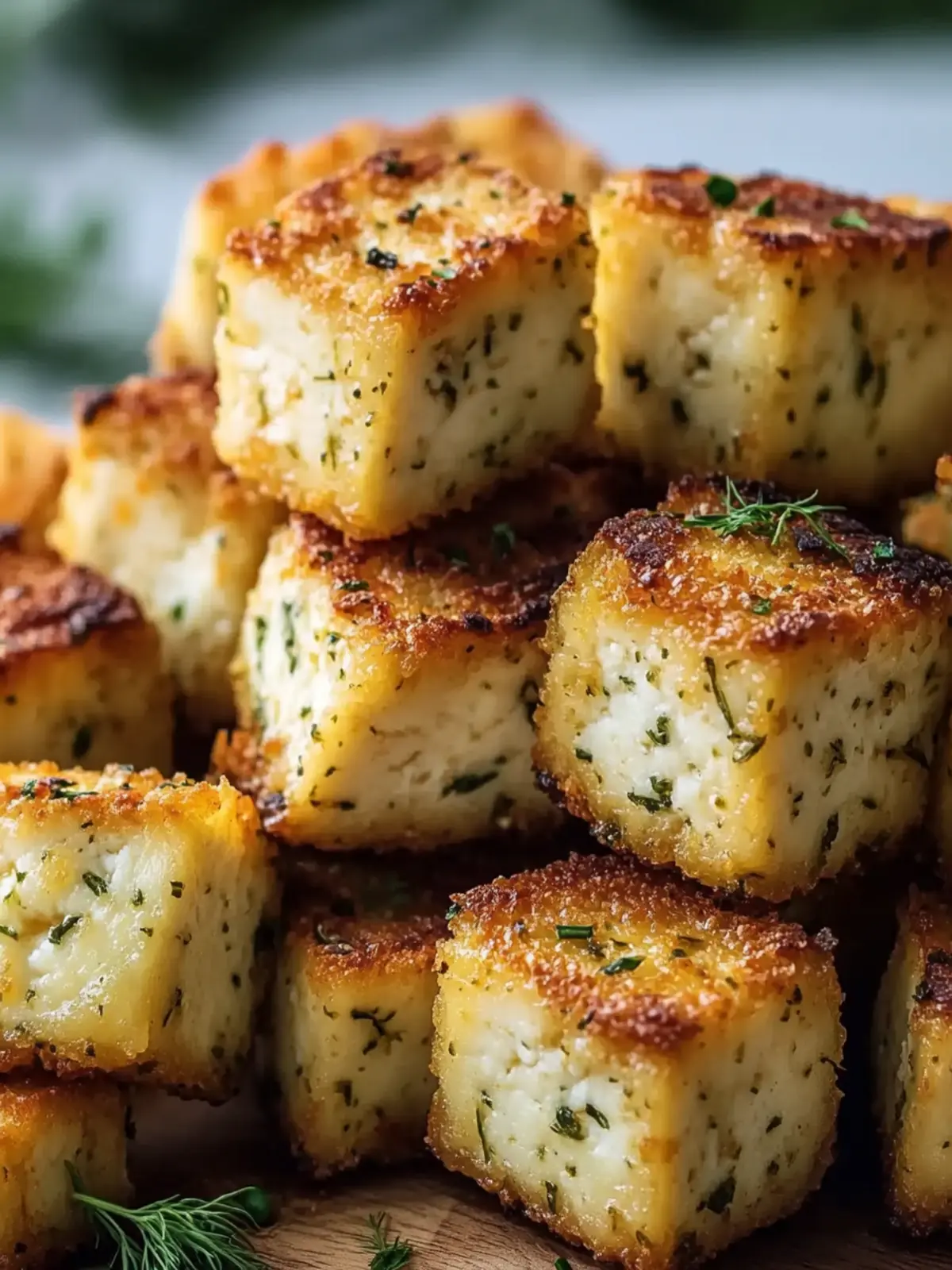 Tangy Dill Pickle Tofu Bites