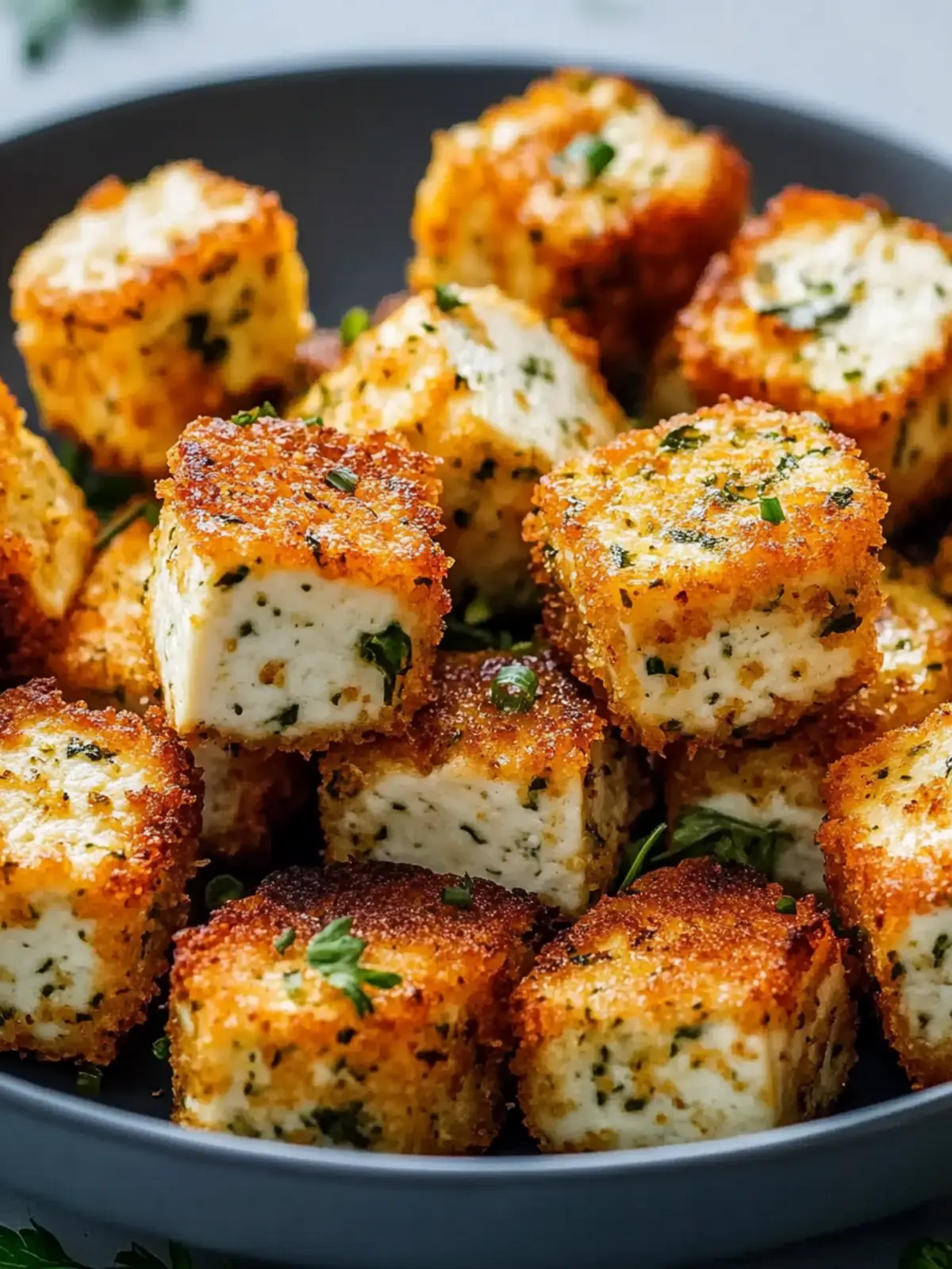Tangy Dill Pickle Tofu Bites