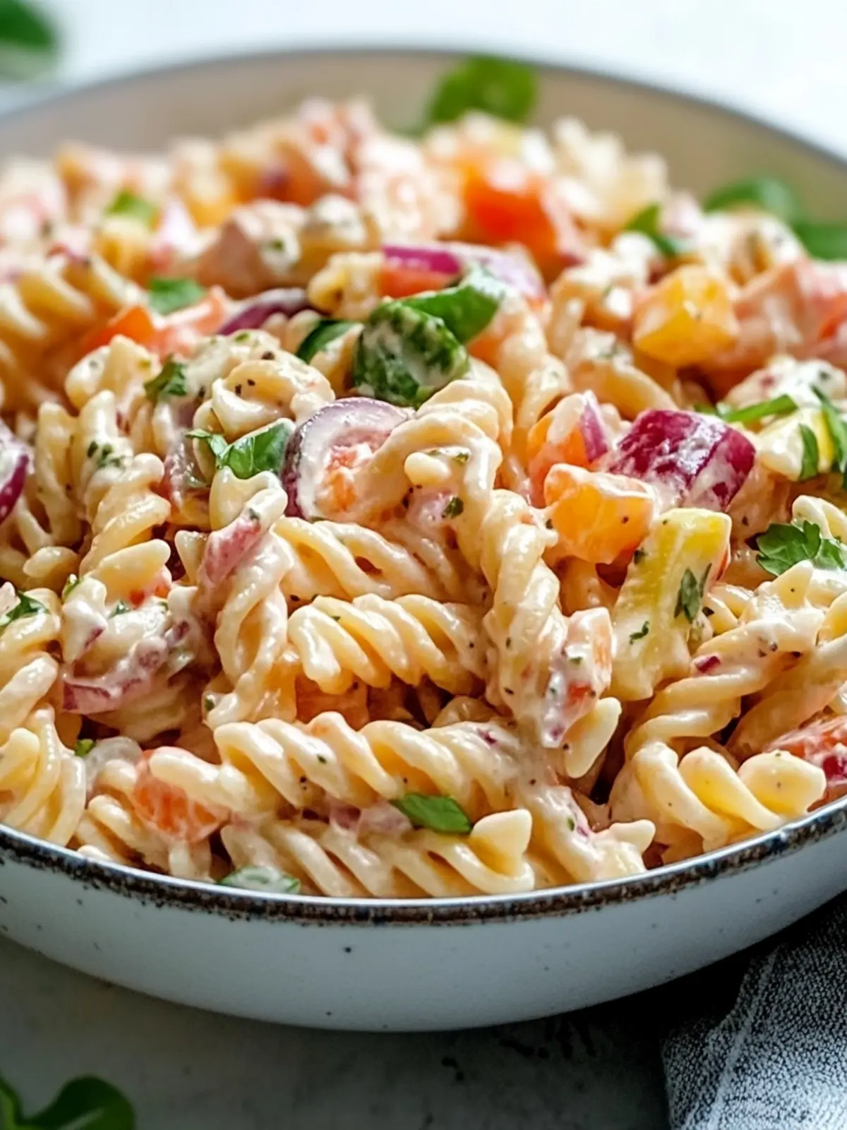 Pink Cadillac Pasta Salad