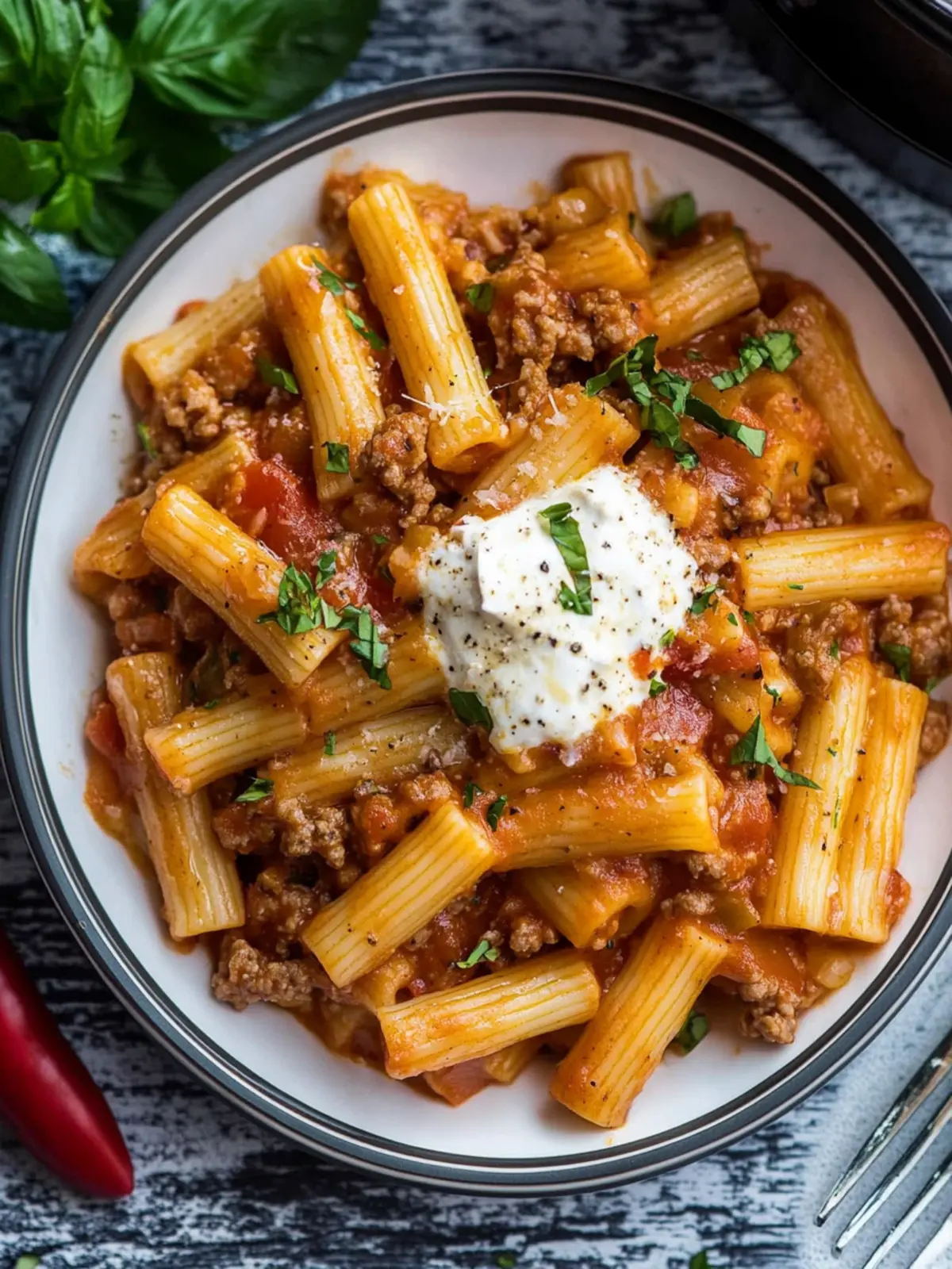 Easy Instant Pot Baked Ziti with Meat