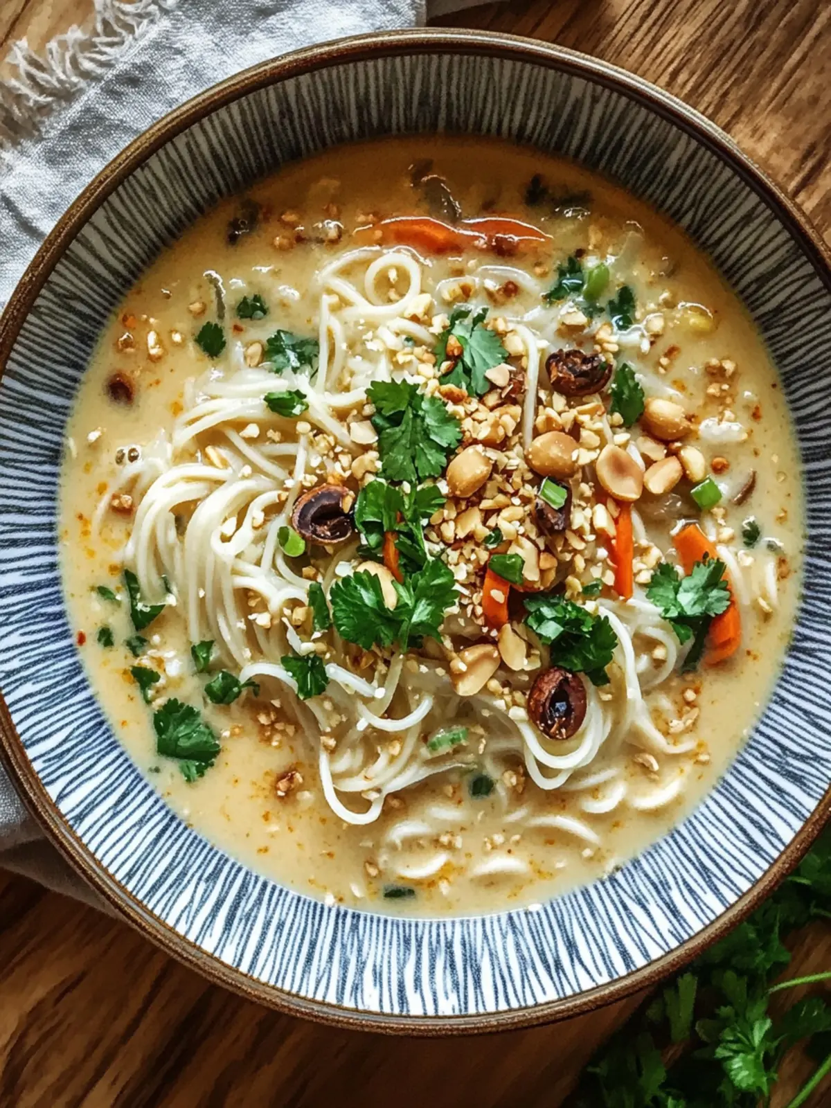 CREAMY NUTTY NOODLE SOUP