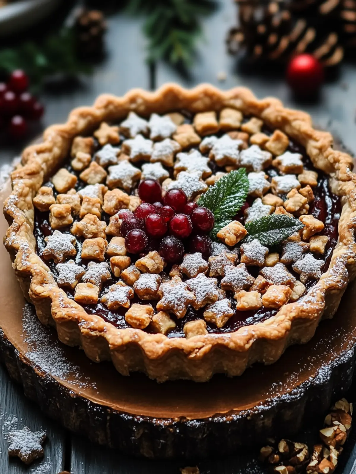 Vegan Keto Mince Pie Tart