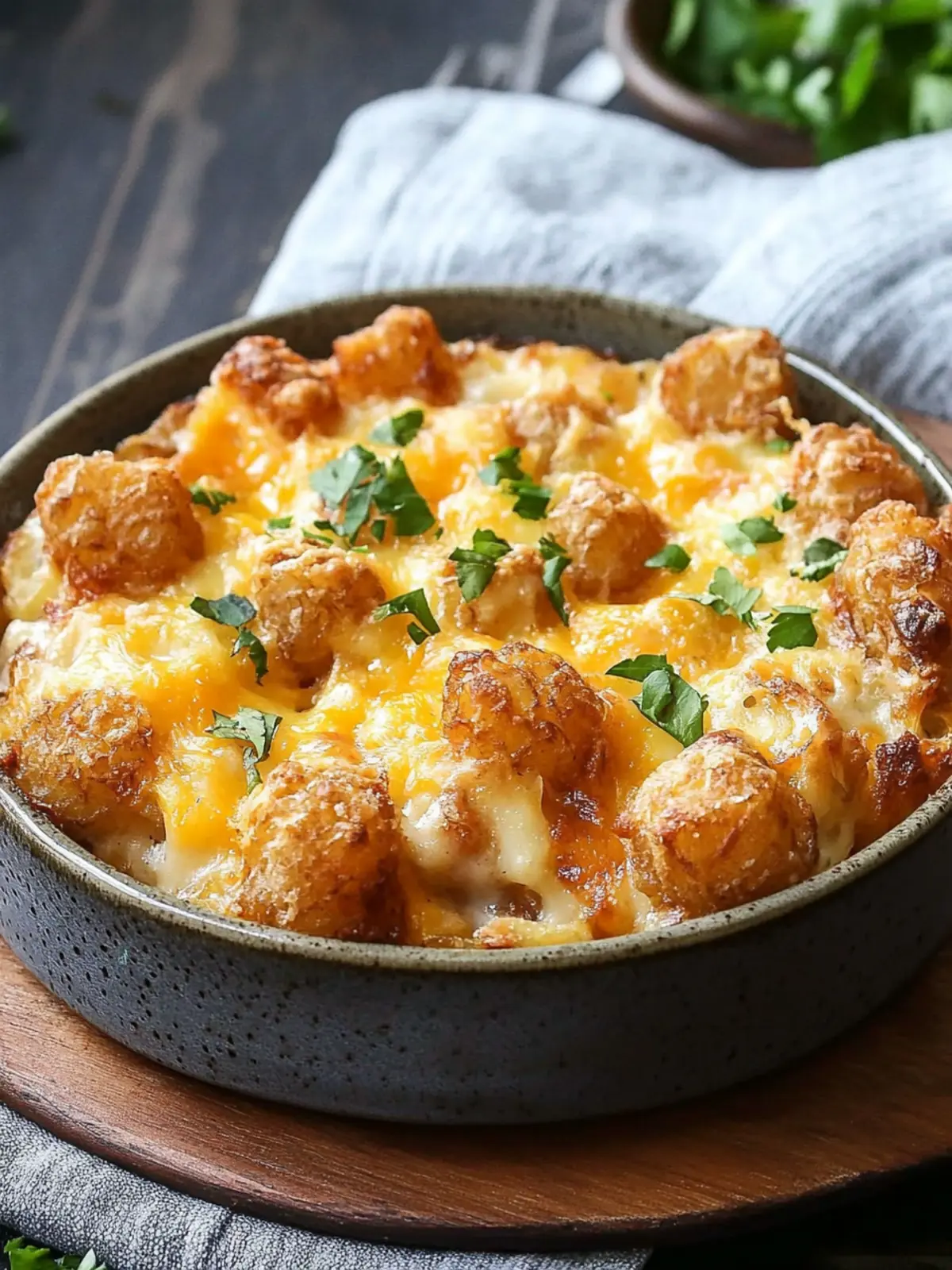 Crispy Tater Tot Breakfast Casserole