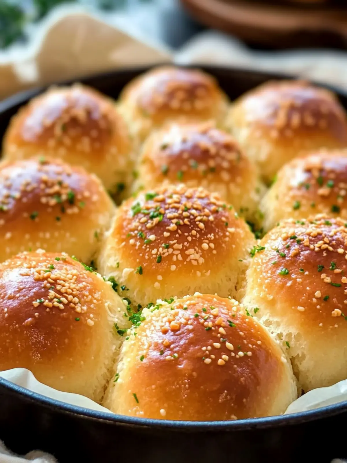 Cloud-Like Keto Garlic Rolls