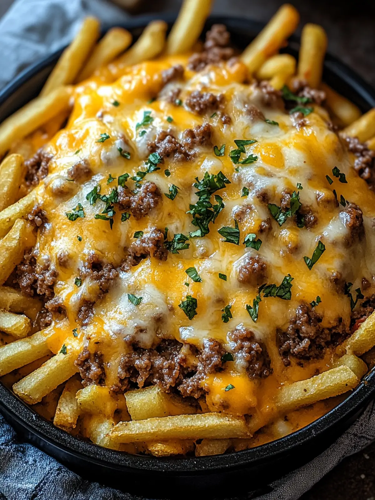 Best Cheeseburger French Fry Casserole