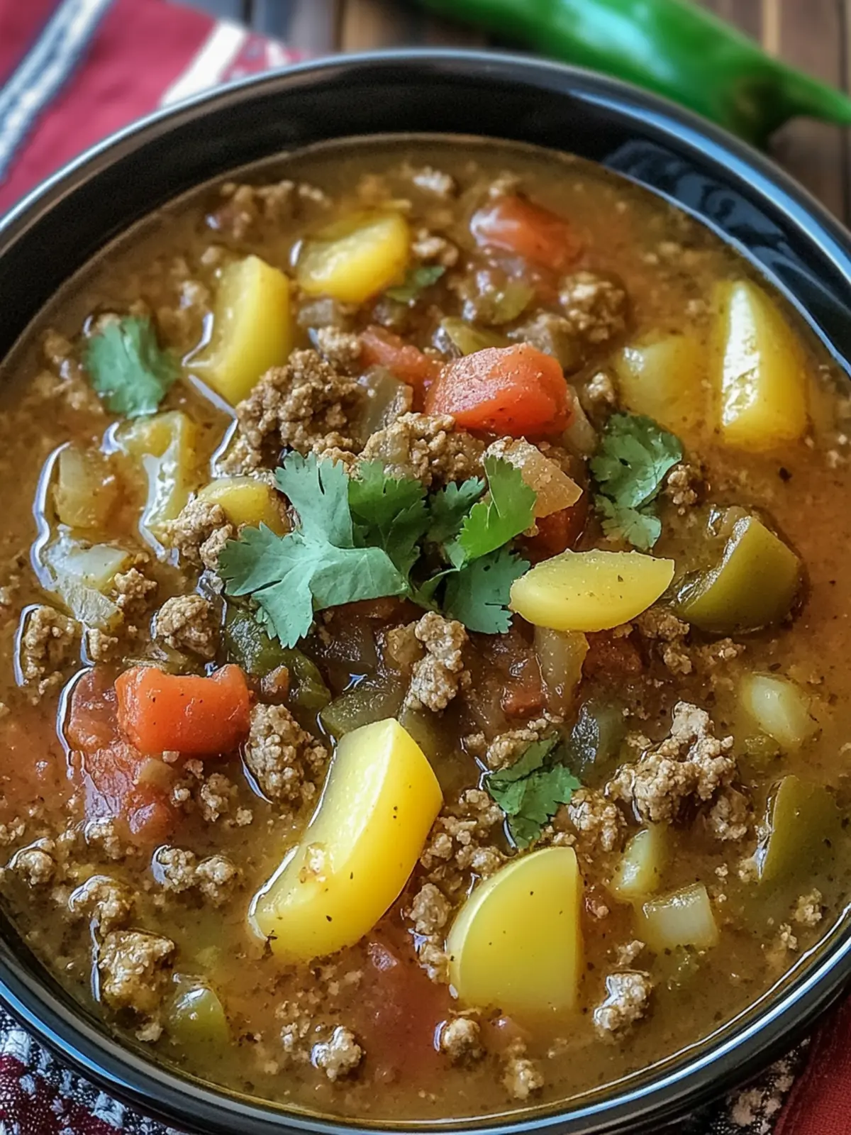 Green Chile Picadillo