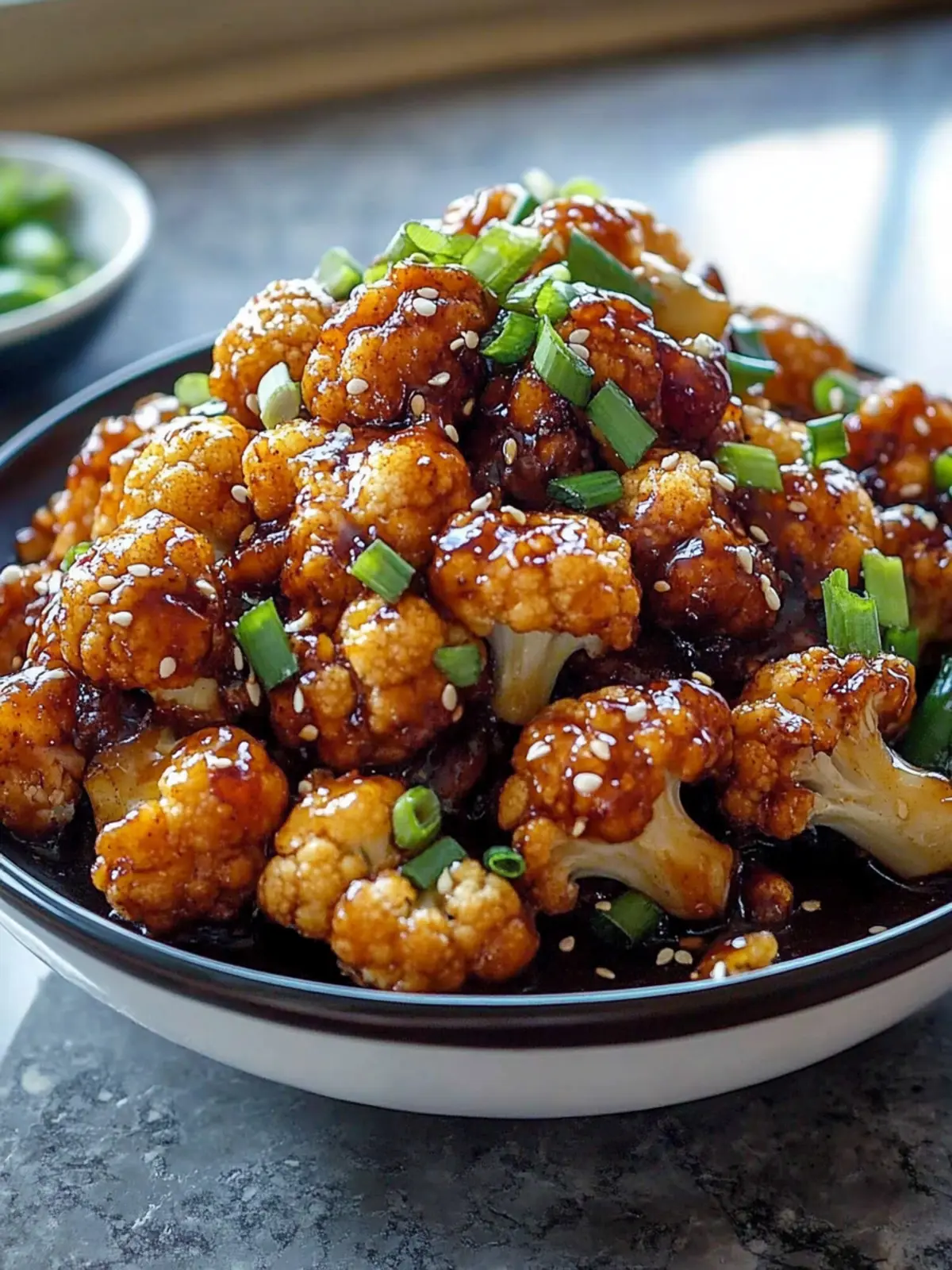 Sticky Honey Garlic Cauliflower