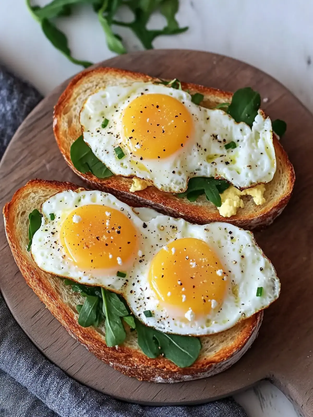 Buttery Egg And Ricotta Toast