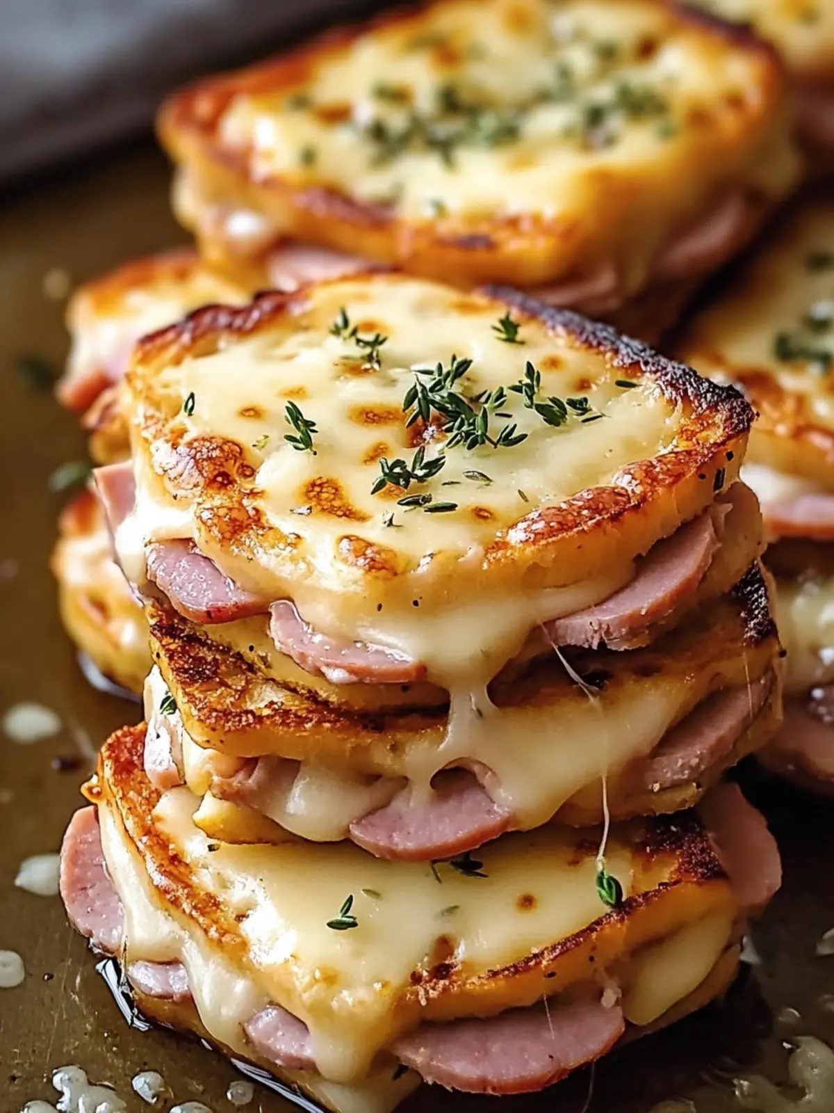 Gooey Ham & Swiss Melts