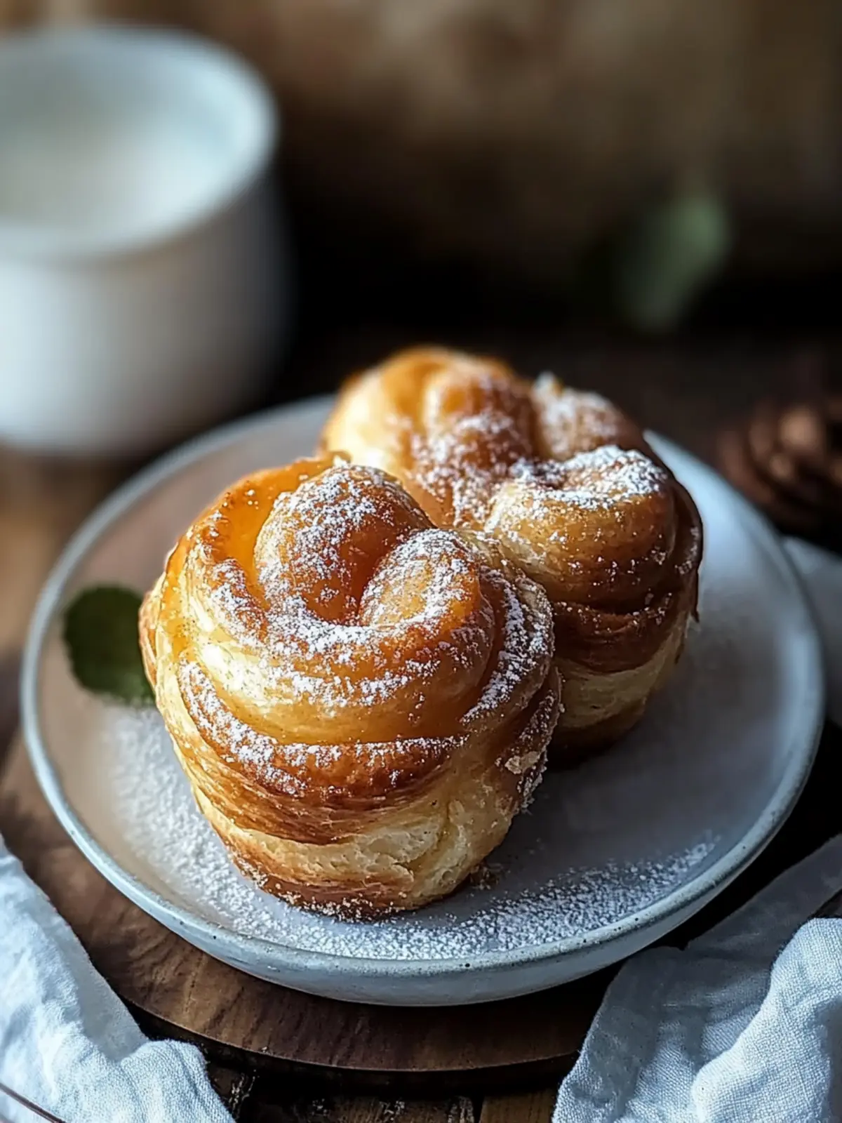 Flaky Cruffins with Sweet Cinnamon Sugar Filling