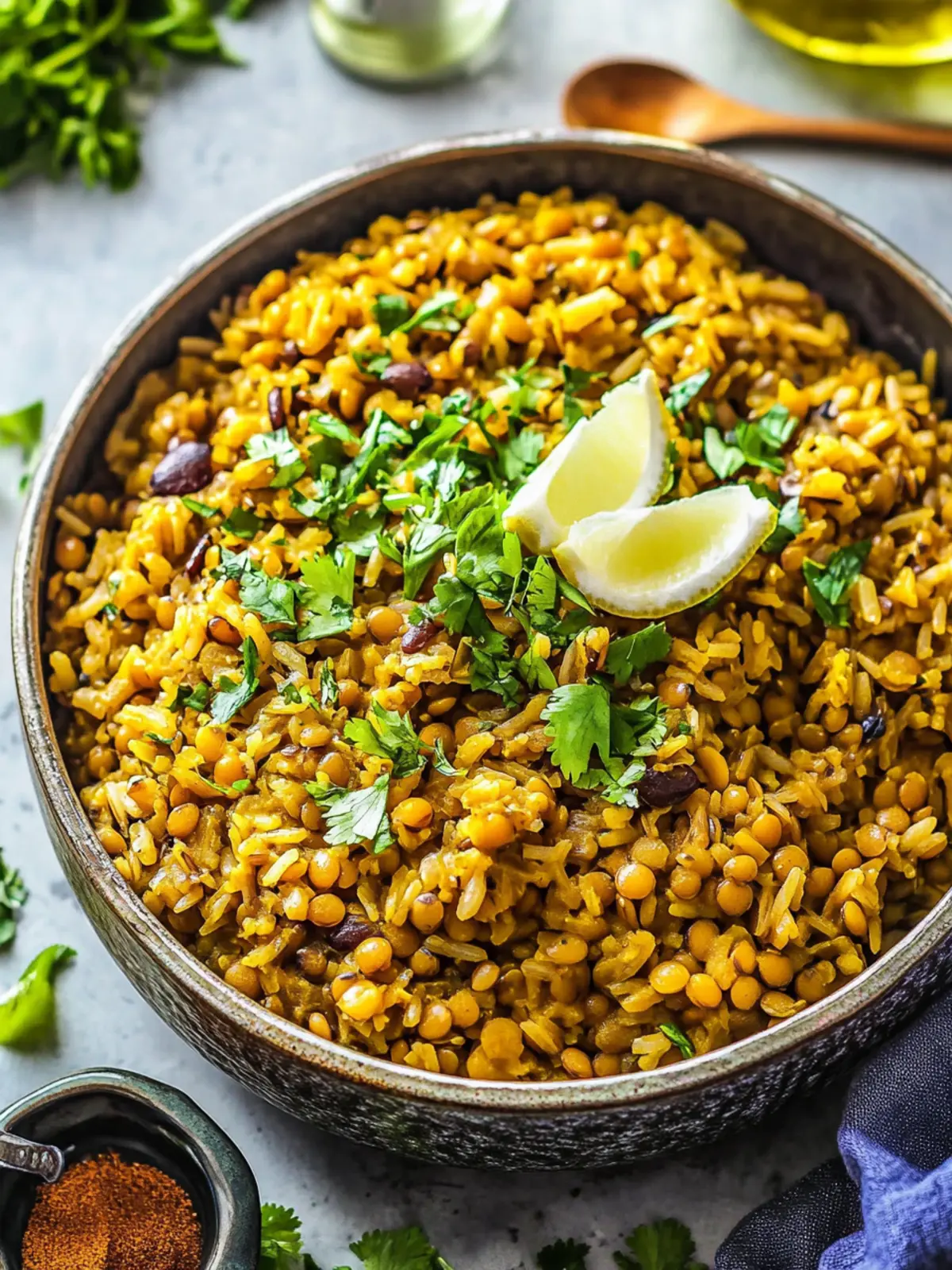 Mujadara (Lentils and Rice)