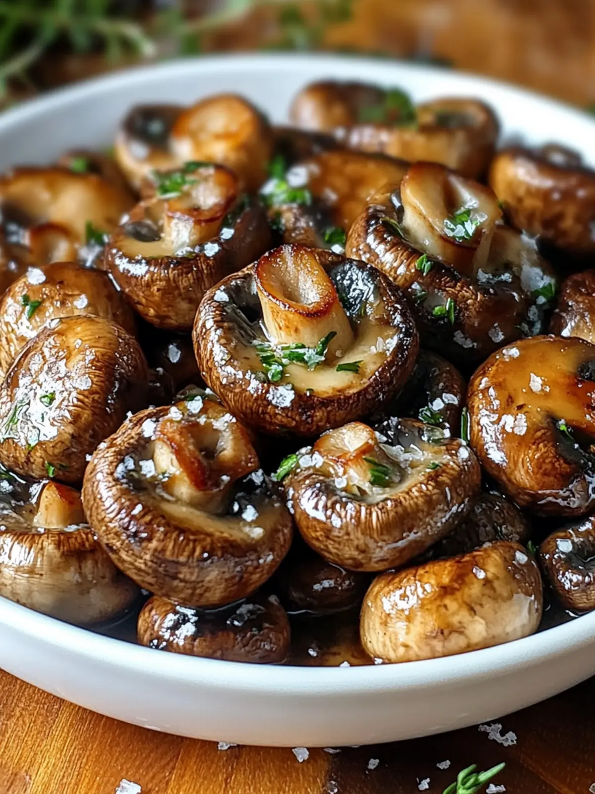 Steakhouse Garlic Butter Mushrooms