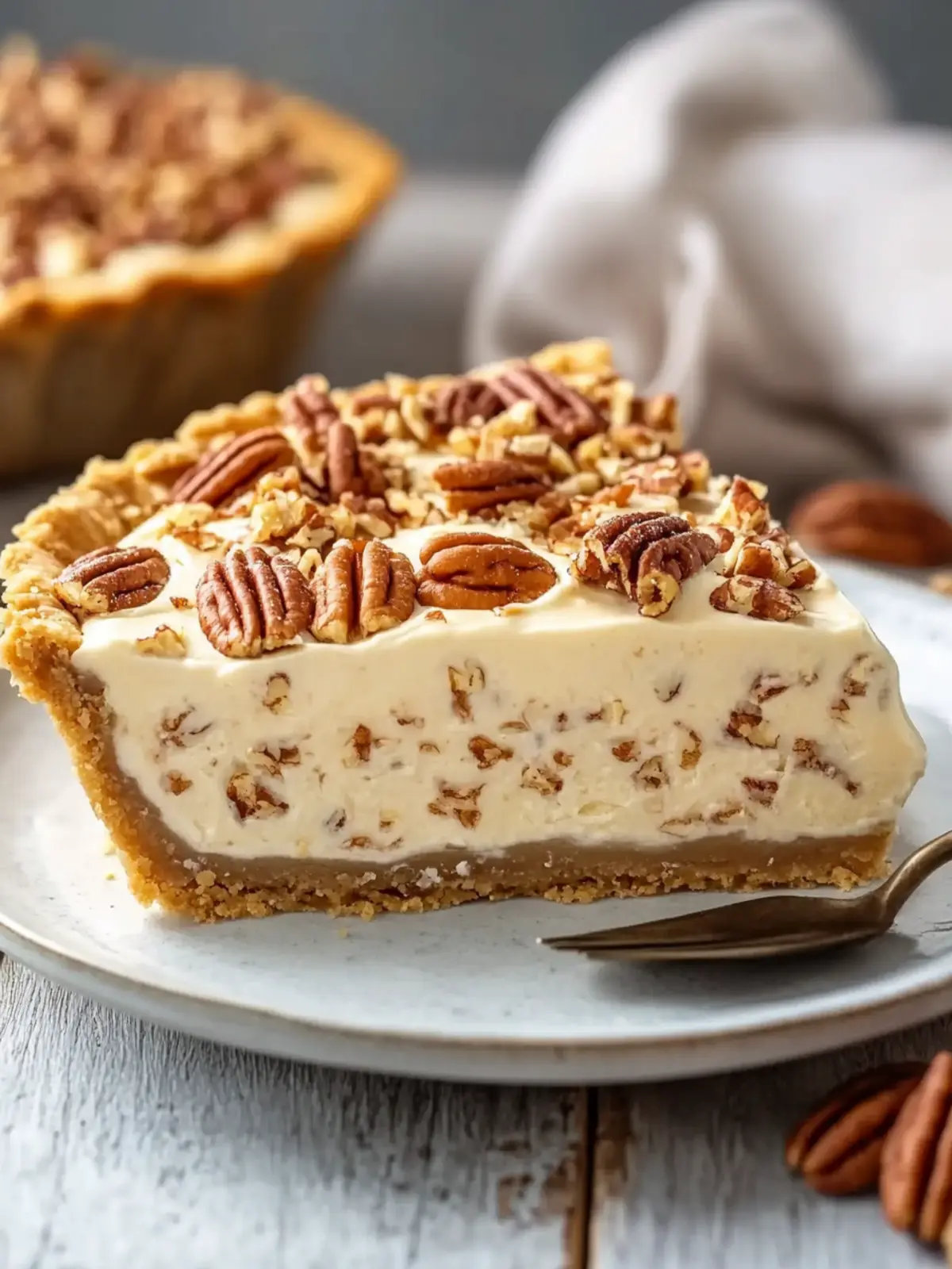 Dreamy Pecan Cream Pie with Toasted Pecans
