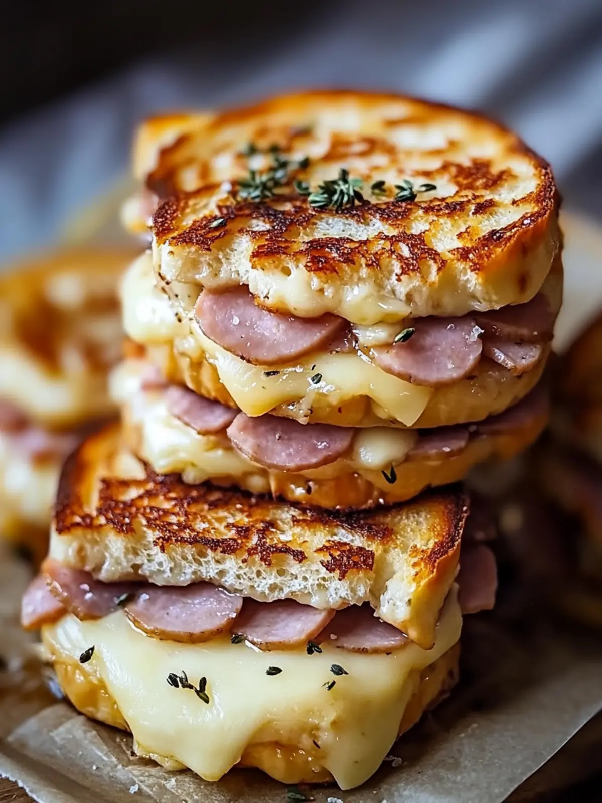 Gooey Ham & Swiss Melts
