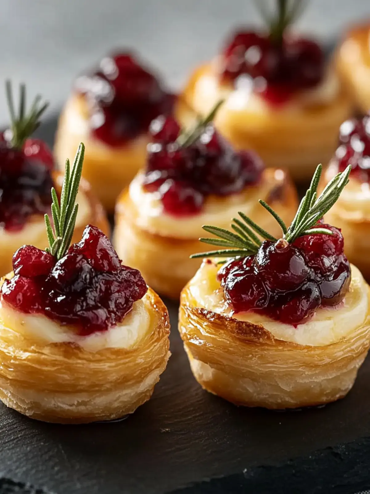 Mini Cranberry Brie Bites
