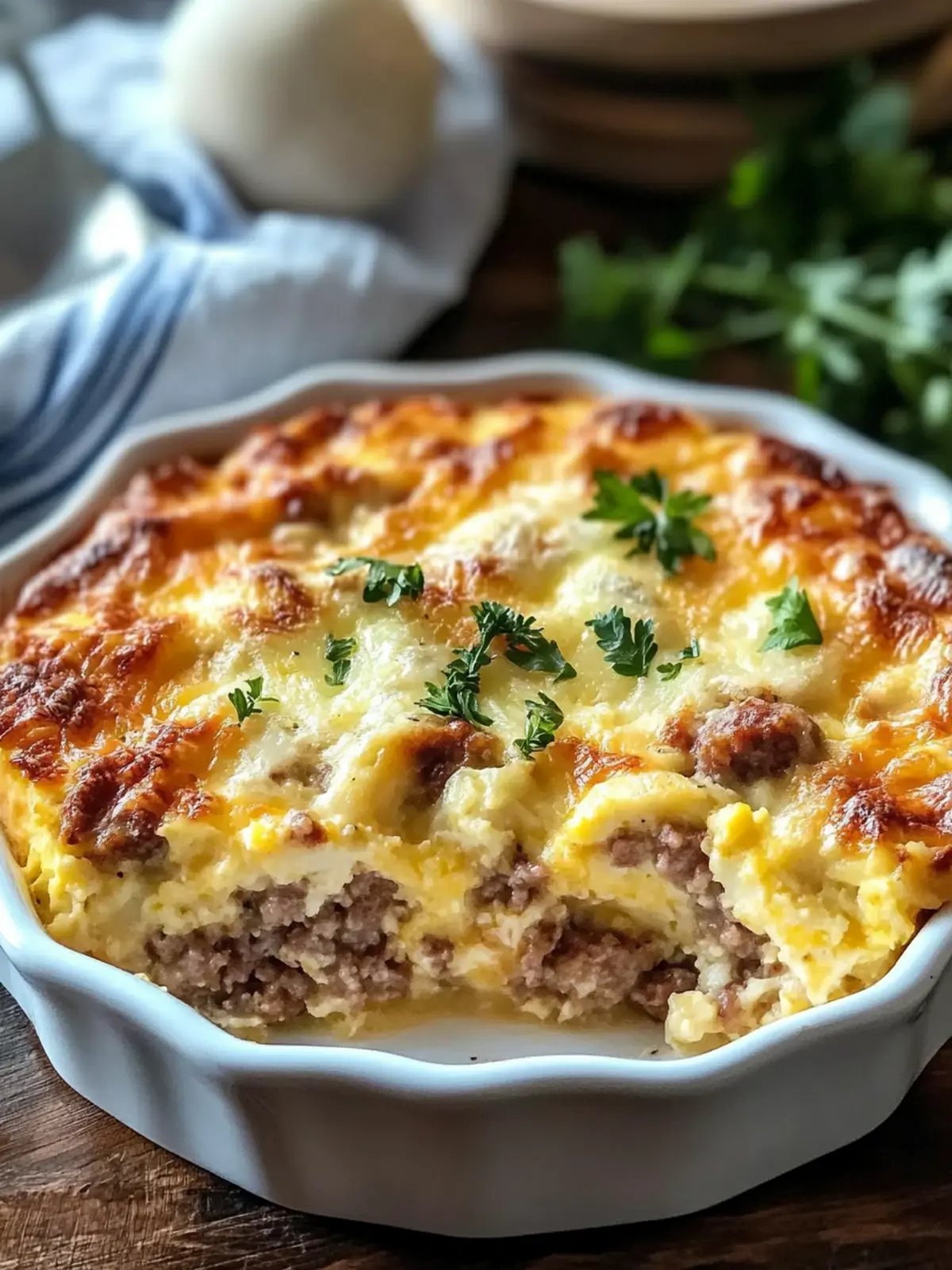 Easy Sausage and Egg Casserole