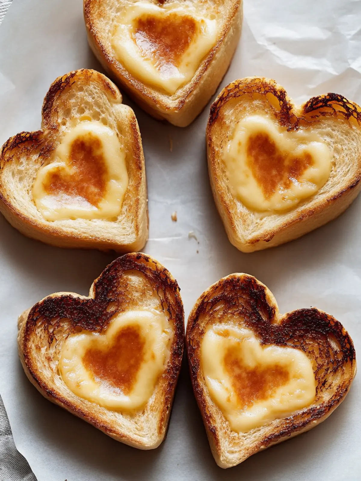 Mini Grilled Cheese Hearts