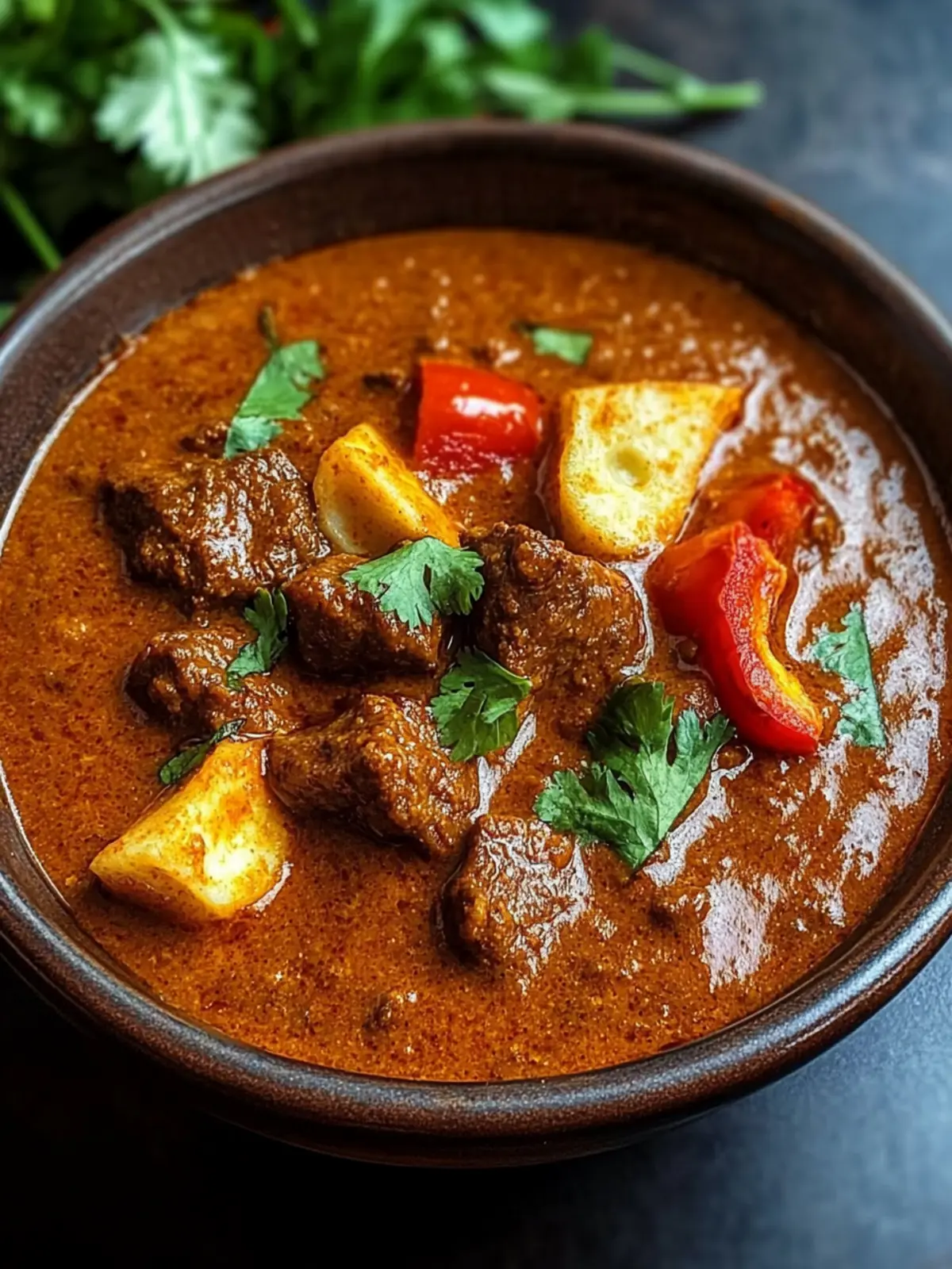 Indian Beef Curry with Tomato Gravy