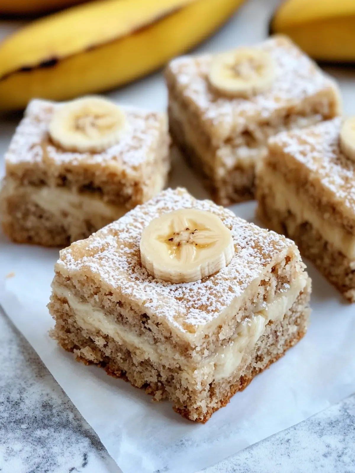 Ooey Gooey Banana Bars