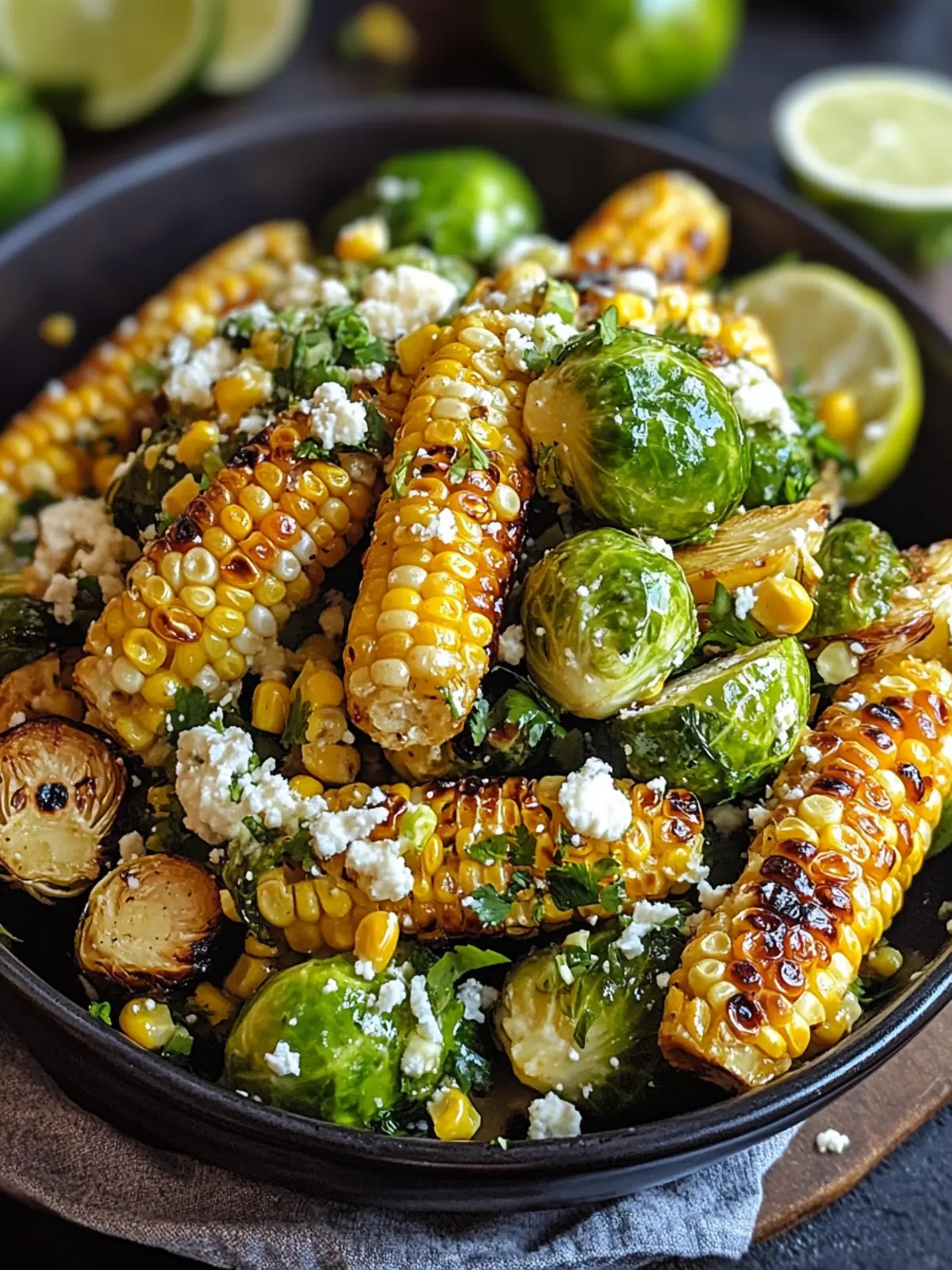 Mexican Street Corn Brussels Sprouts