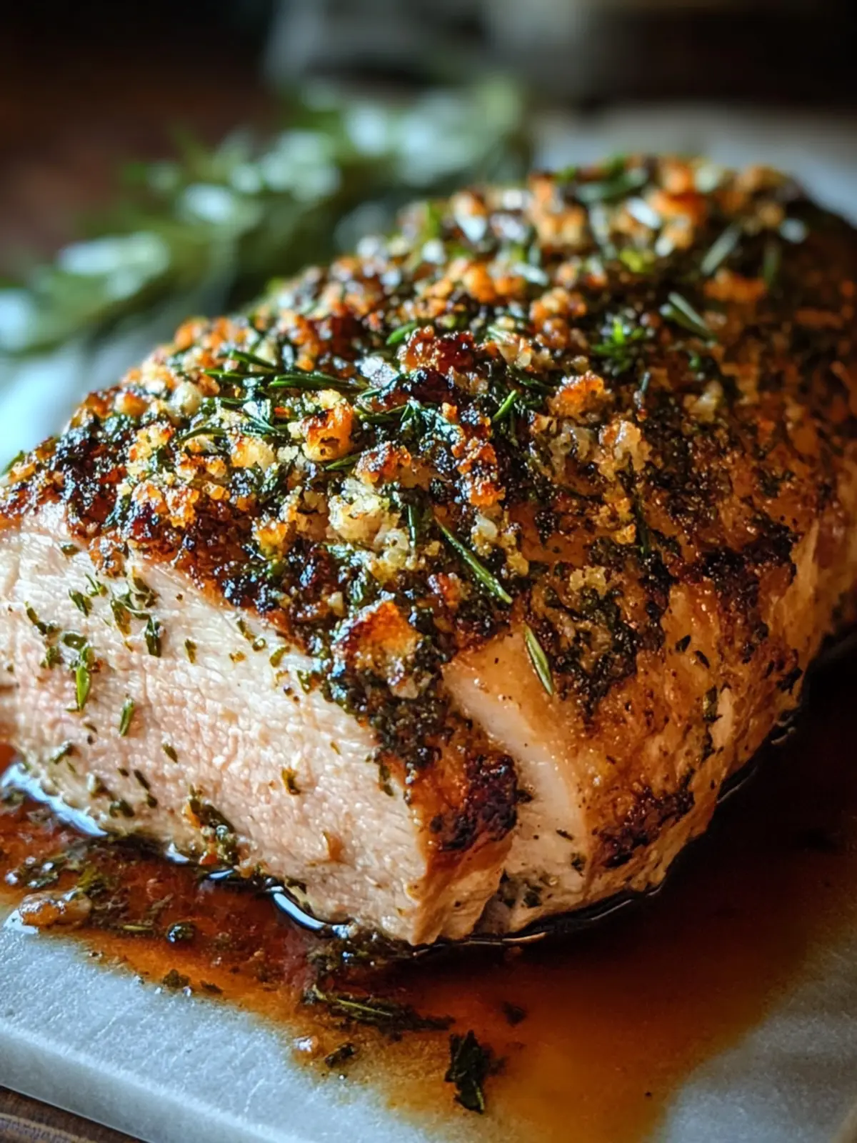 Delicious Herb Crusted Pork Loin
