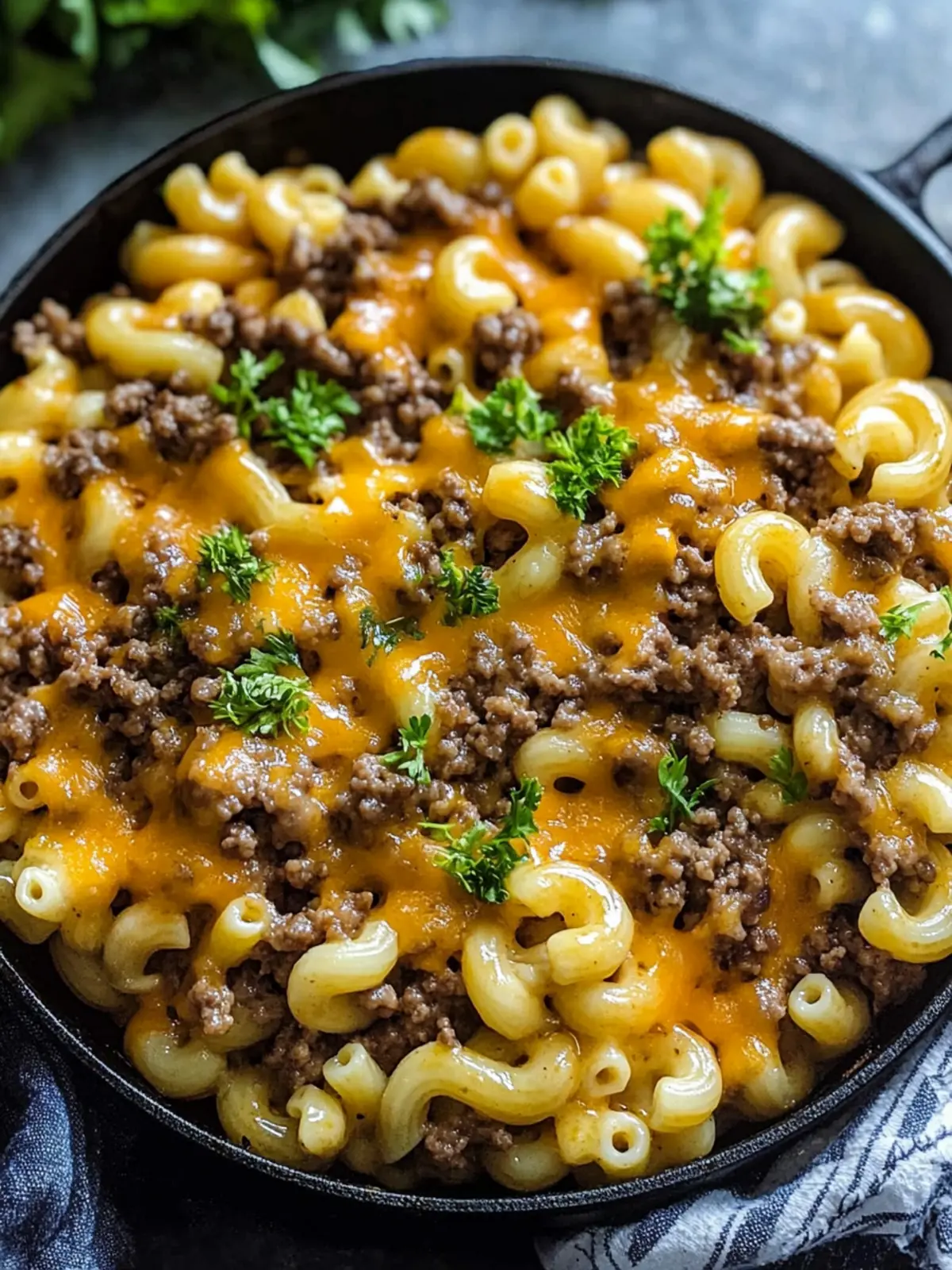 Keto Smashburger Mac Skillet